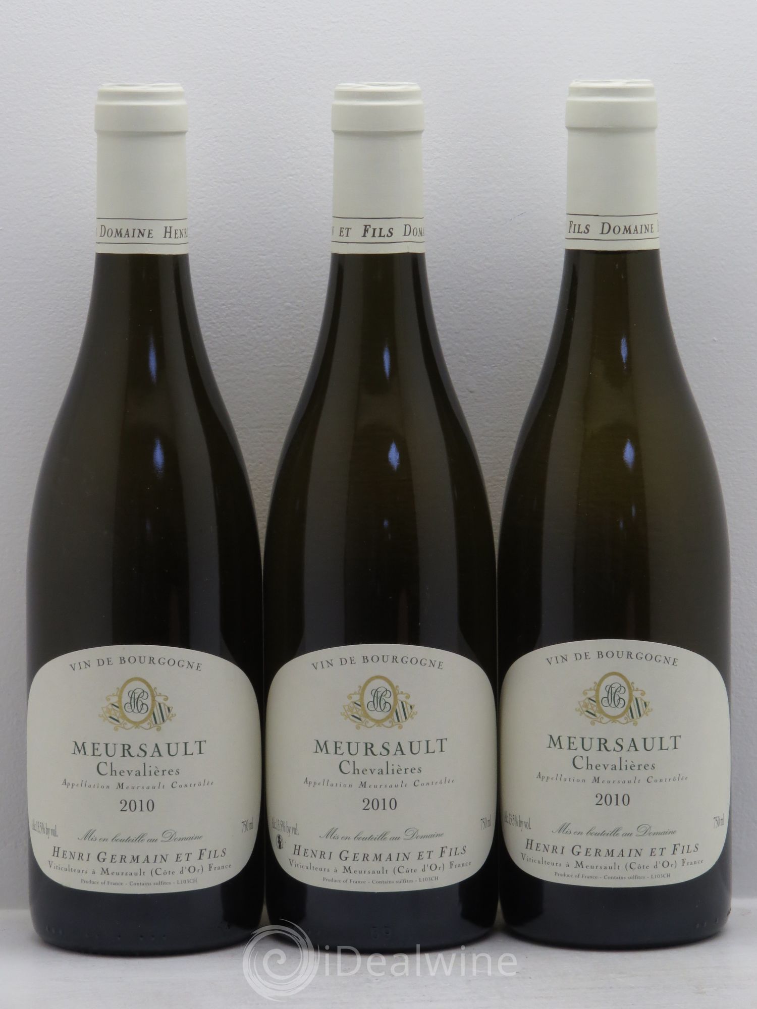 Meursault Henri Germain Chevalières 2010 - Posten von 3 Flaschen - 0