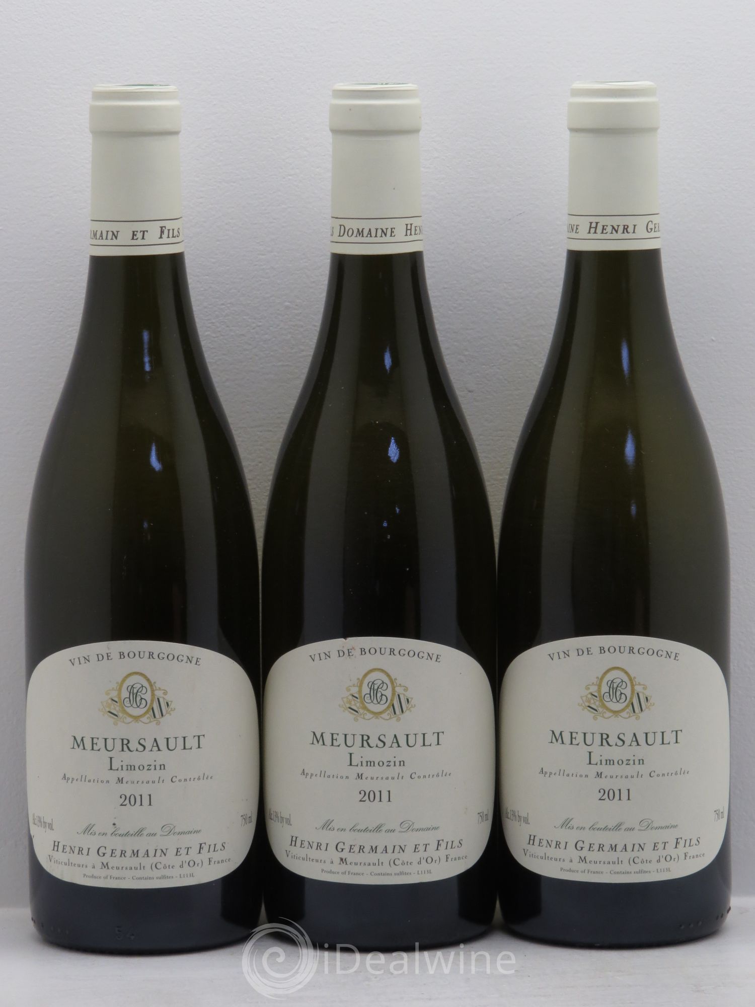 Meursault Henri Germain Limozin 2011 - Posten von 3 Flaschen - 0