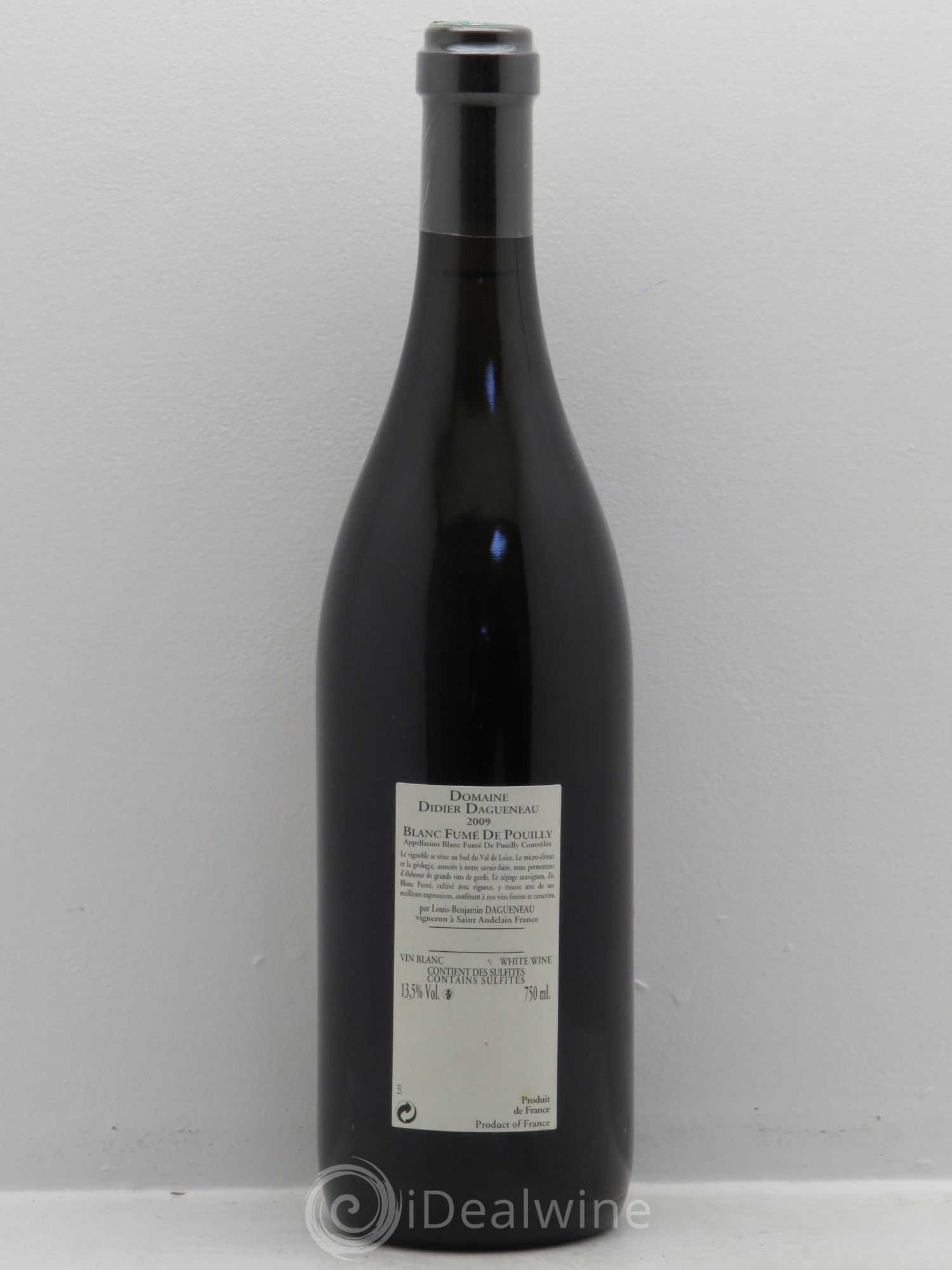 Vin de France (anciennement Pouilly-Fumé) Buisson Renard Dagueneau (Domaine Didier - Louis-Benjamin) 2009 - Lot de 1 bouteille - 1