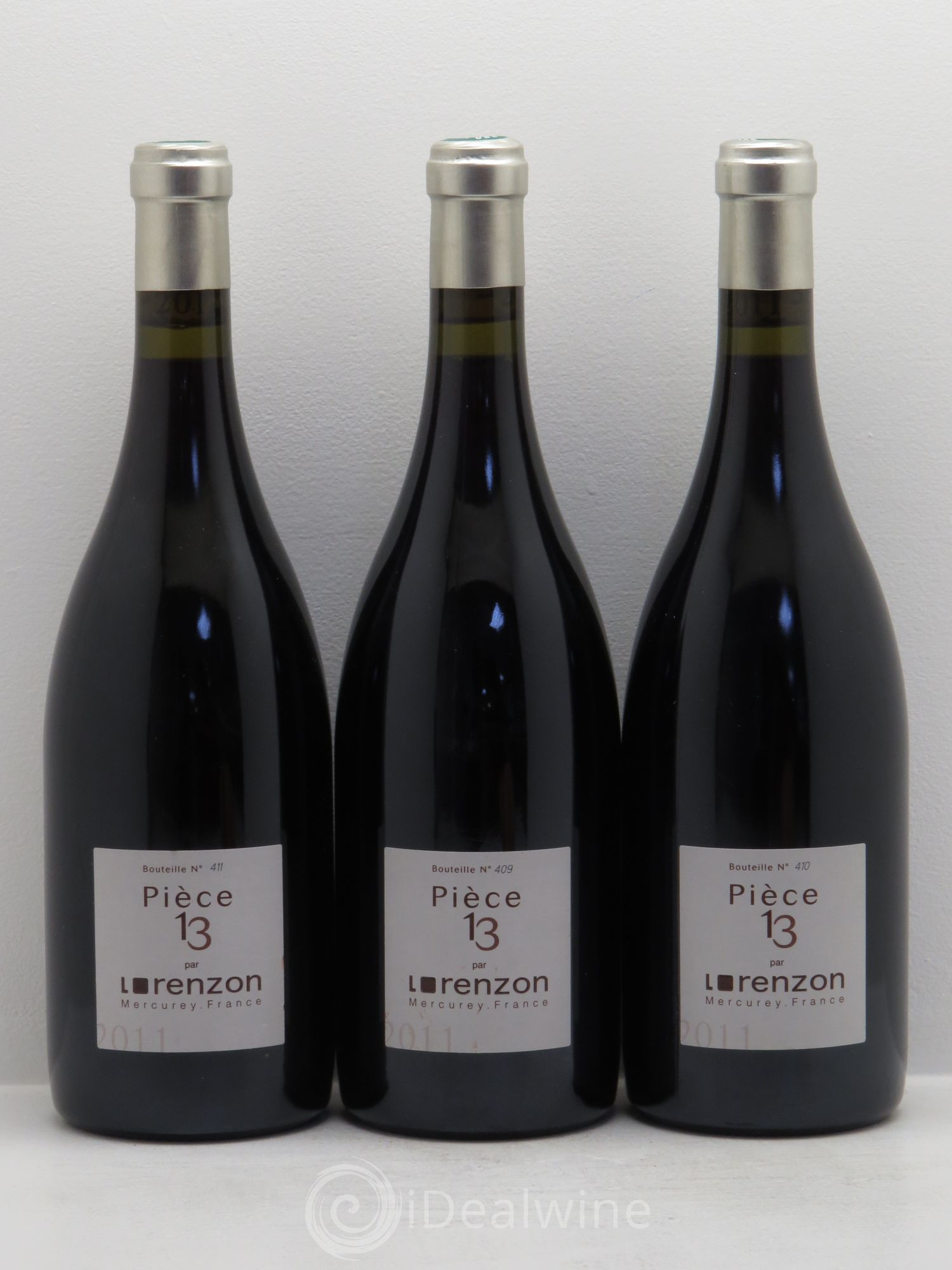 Mercurey Pièce 13 2011 - Lot de 3 bouteilles - 0