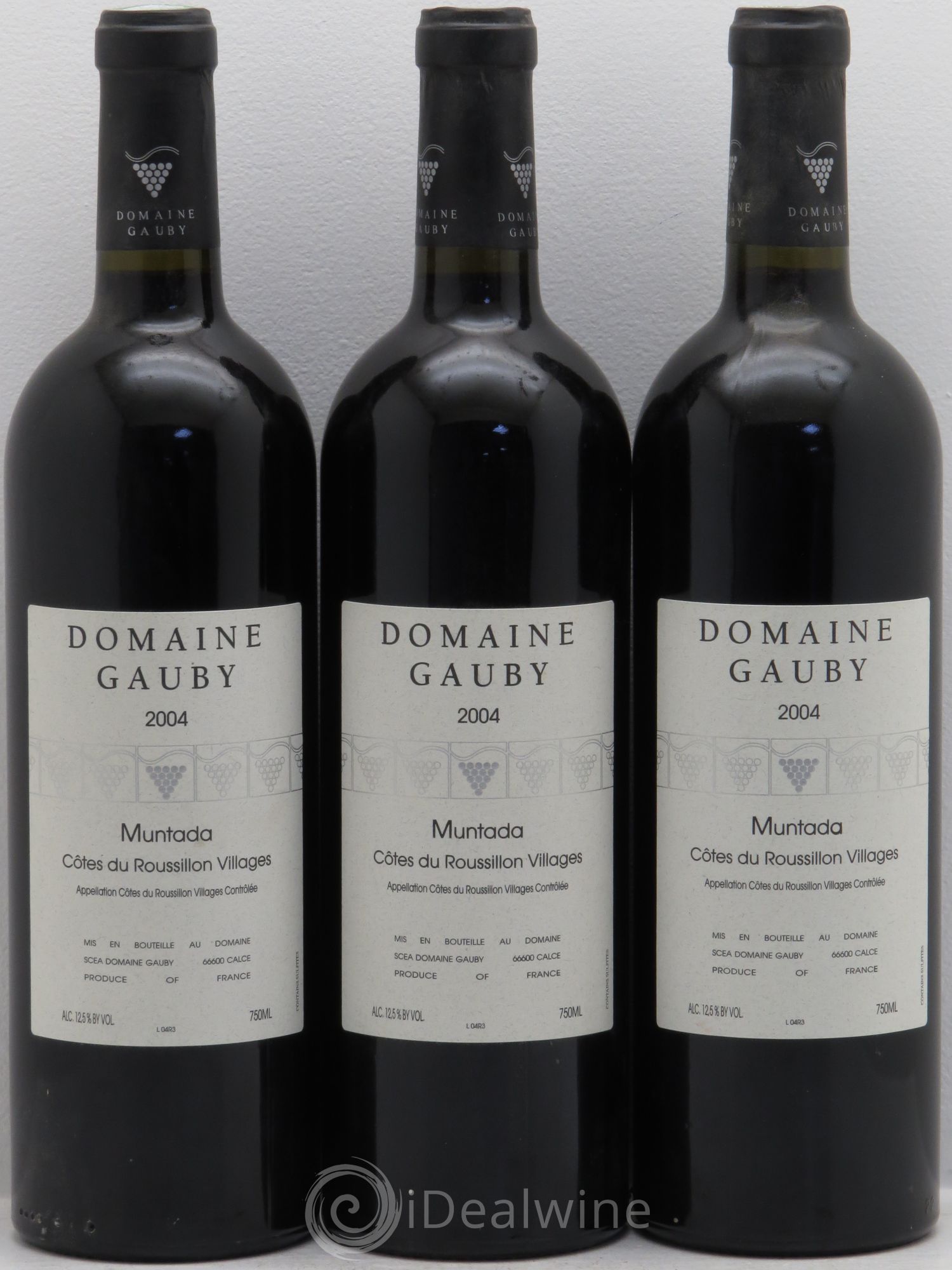 Côtes Catalanes (anciennement Côtes du Roussillon Villages) La Muntada Gauby (Domaine) 2004 - Lot de 3 bouteilles - 0