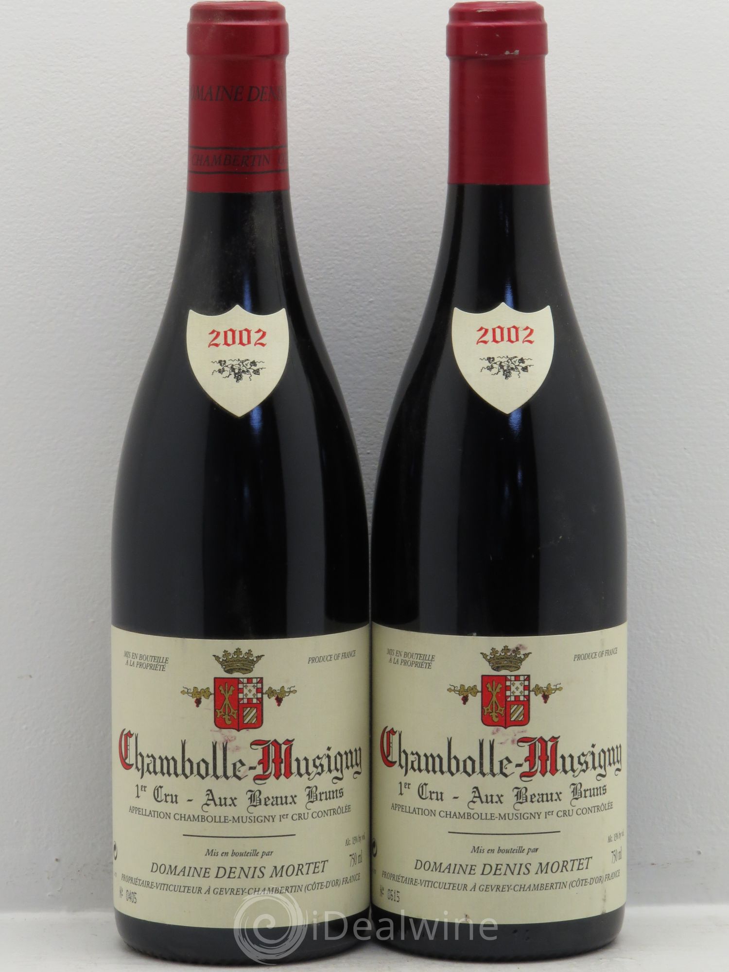 Chambolle-Musigny 1er Cru Aux Beaux Bruns Denis Mortet (Domaine) 2002 - Lot de 2 bouteilles - 0