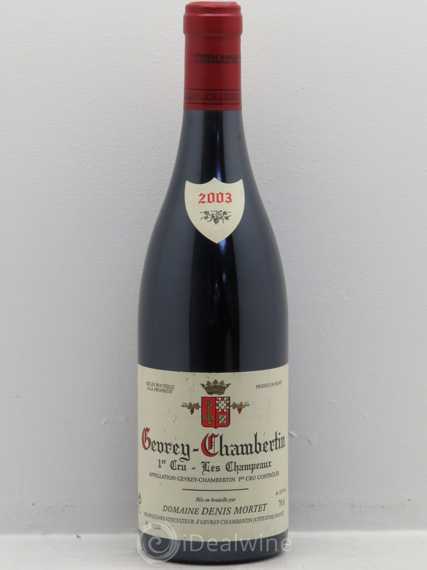 Gevrey-Chambertin 1er Cru Les Champeaux Denis Mortet (Domaine) 2003 - Lot de 1 bouteille - 0