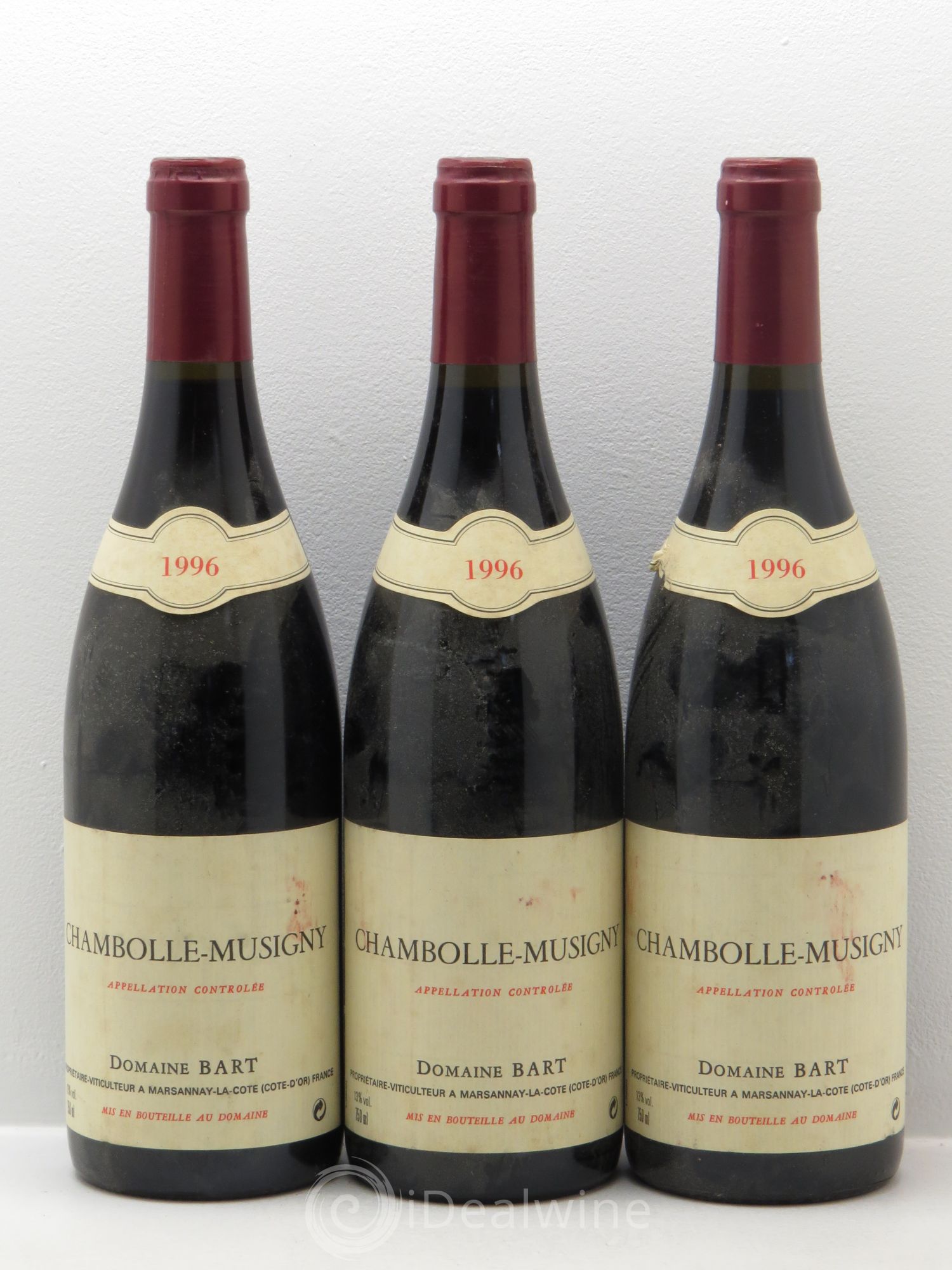 Chambolle-Musigny Domaine Bart 1996 - Posten von 3 Flaschen - 0