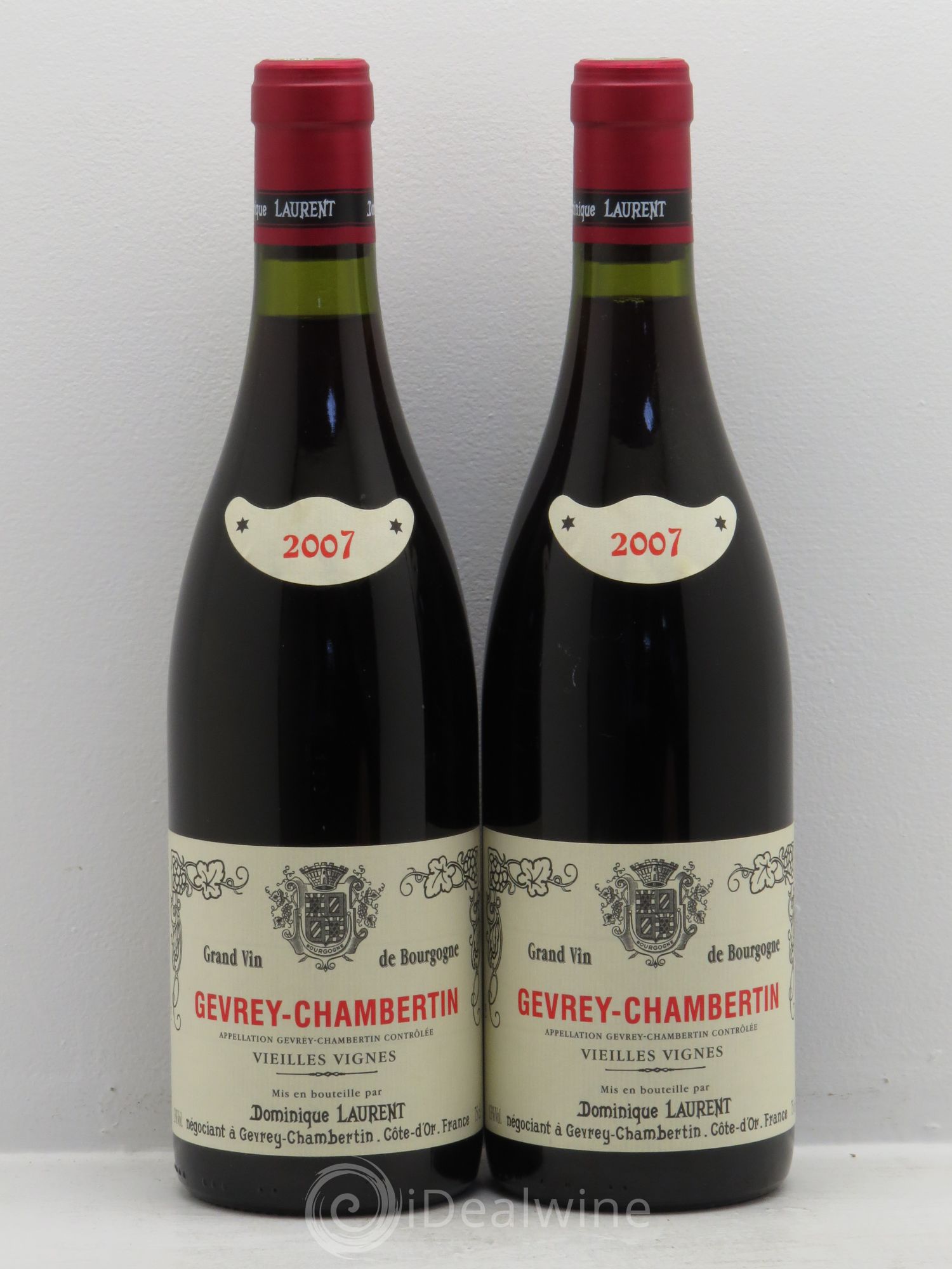 Gevrey-Chambertin Vieilles vignes Dominique Laurent 2007 - Lot de 2 bouteilles - 0