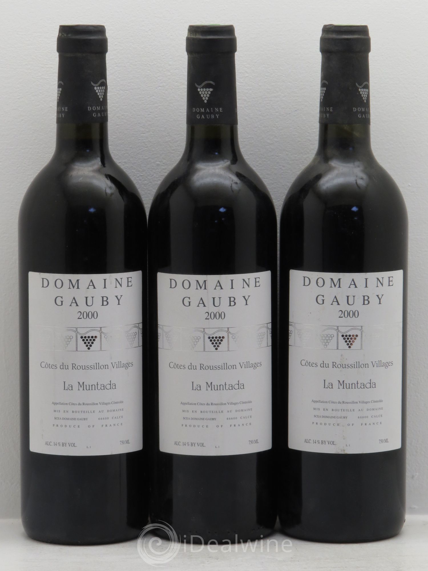Côtes Catalanes (anciennement Côtes du Roussillon Villages) La Muntada Gauby (Domaine) 2000 - Lot de 3 bouteilles - 0