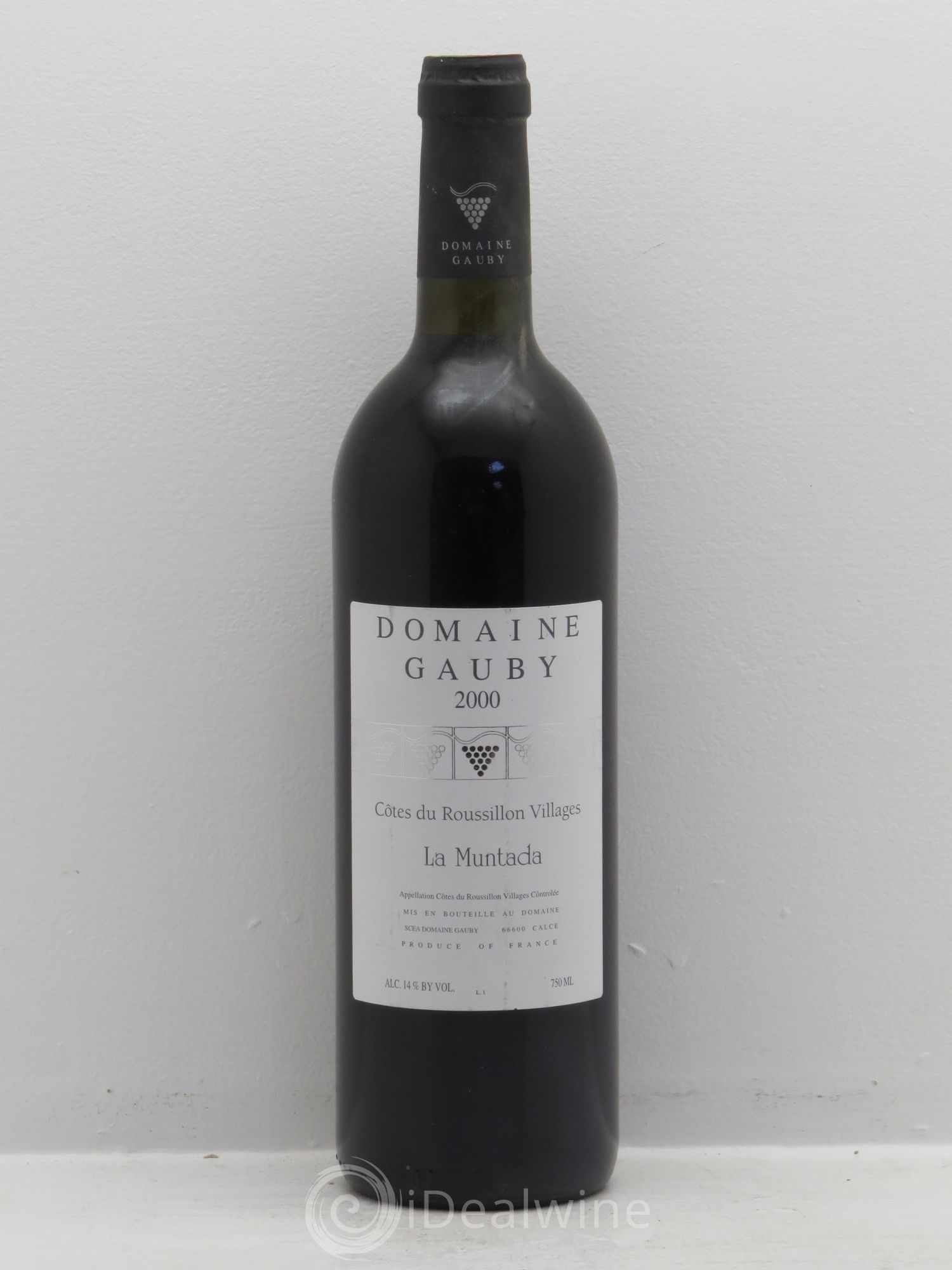 Côtes Catalanes (anciennement Côtes du Roussillon Villages) La Muntada Gauby (Domaine) 2000 - Lot de 1 bouteille - 0