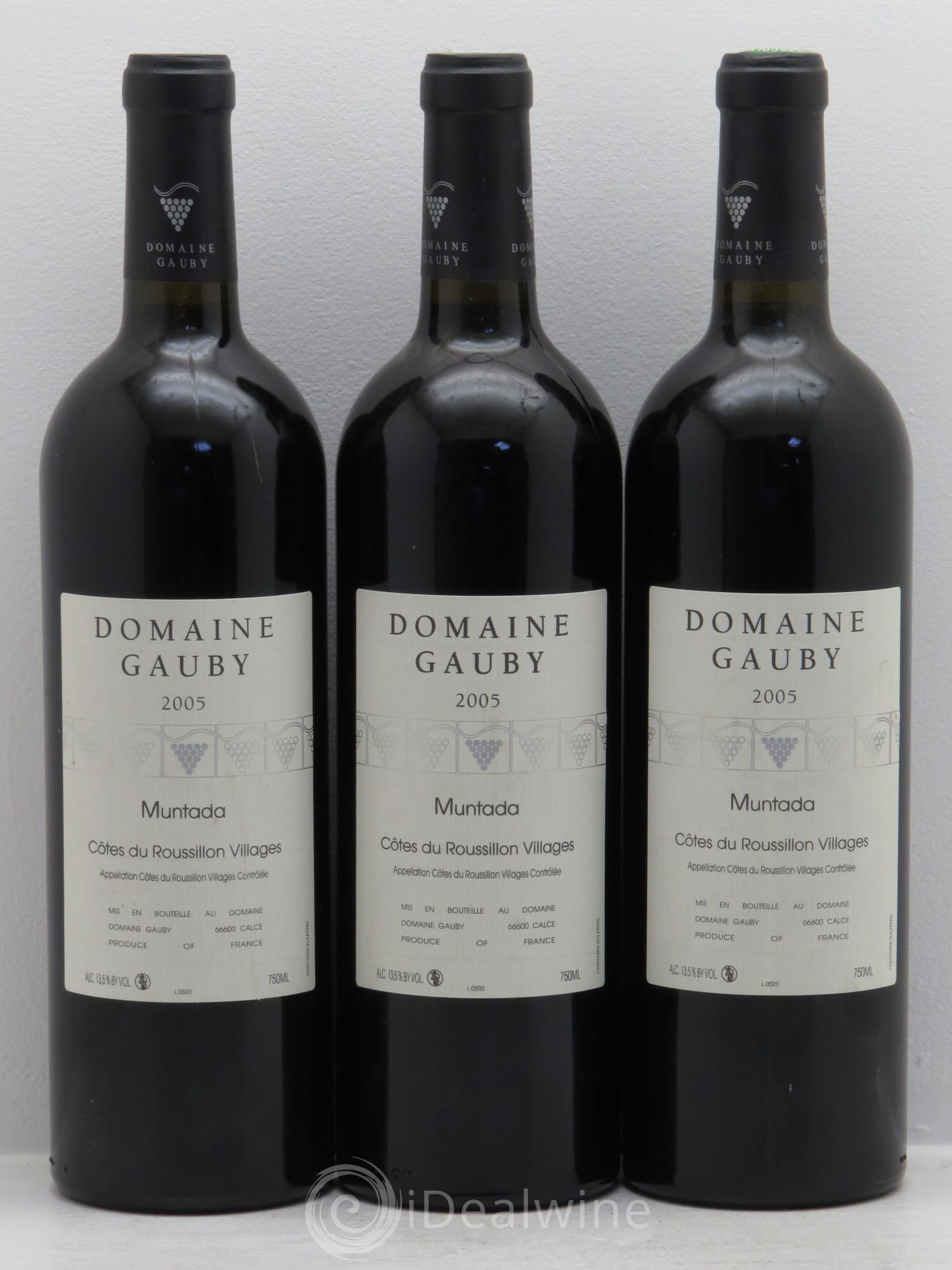 Côtes Catalanes (anciennement Côtes du Roussillon Villages) La Muntada Gauby (Domaine) 2005 - Lot de 3 bouteilles - 0