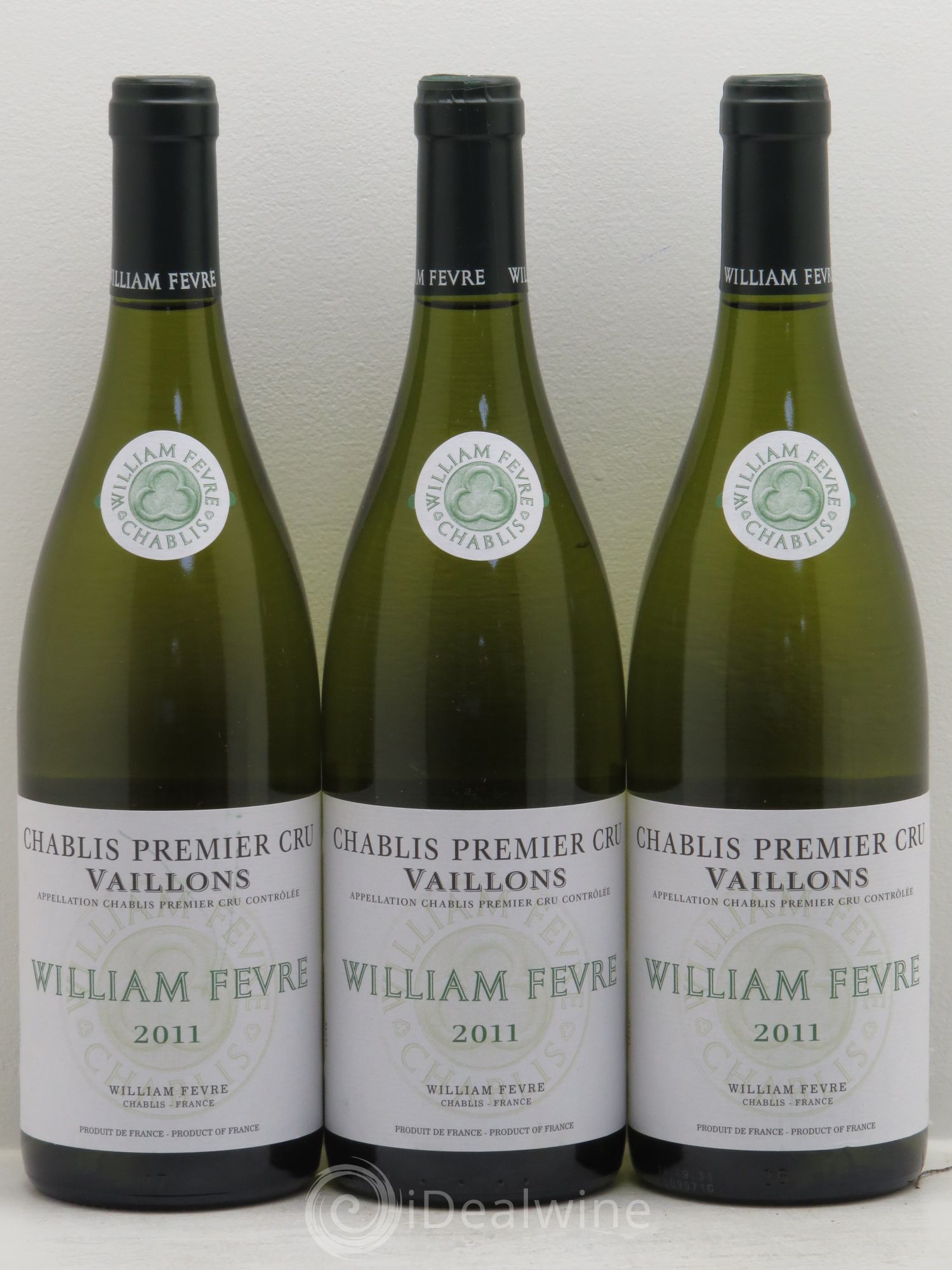 Chablis 1er Cru Vaillons William Fèvre 2011 - Lot de 3 bouteilles - 0