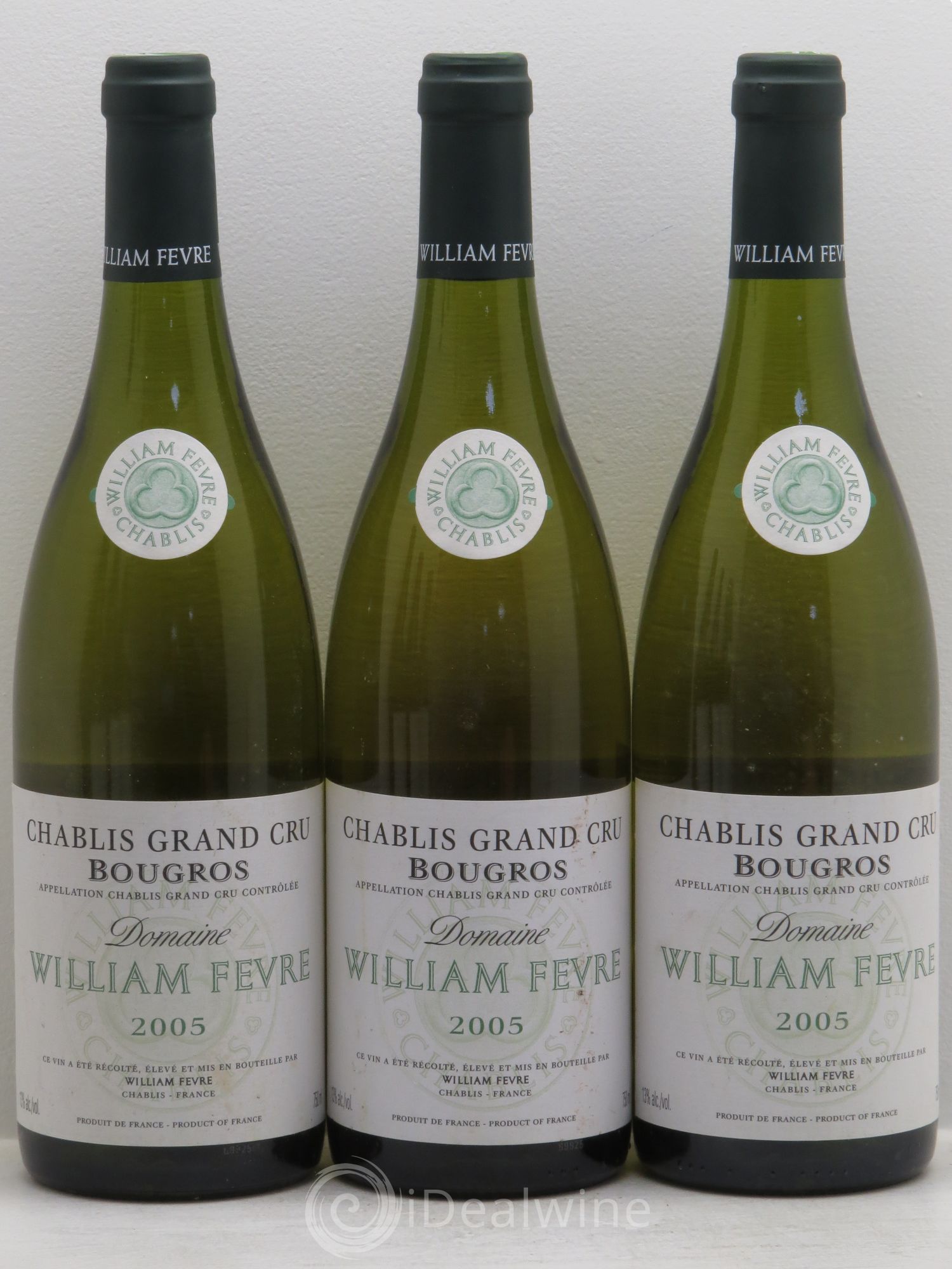 Chablis Grand Cru Bougros William Fèvre 2005 - Lot de 3 bouteilles - 0