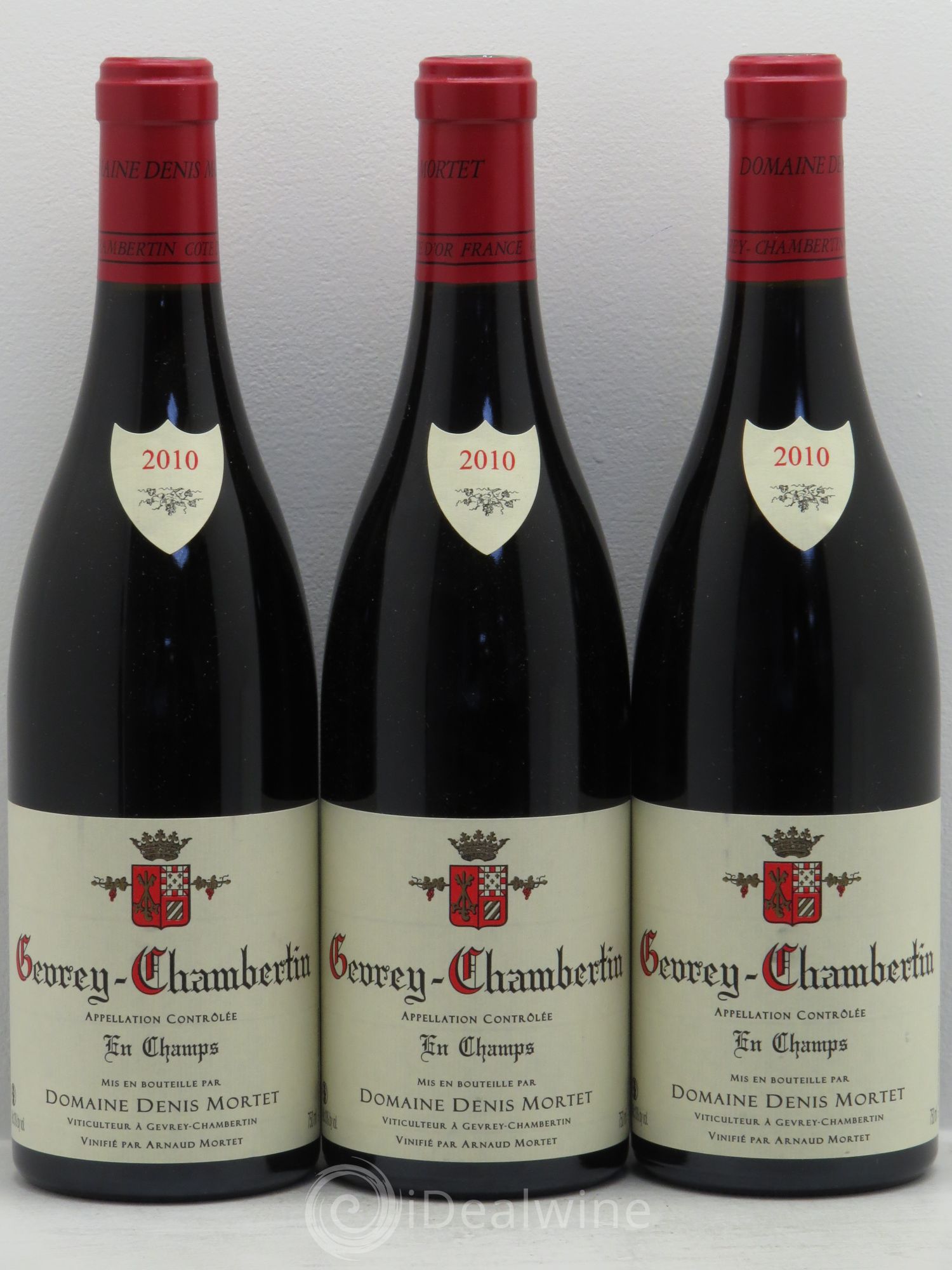 Gevrey-Chambertin En Champs Vieille Vigne Denis Mortet (Domaine) 2010 - Lot de 3 bouteilles - 0