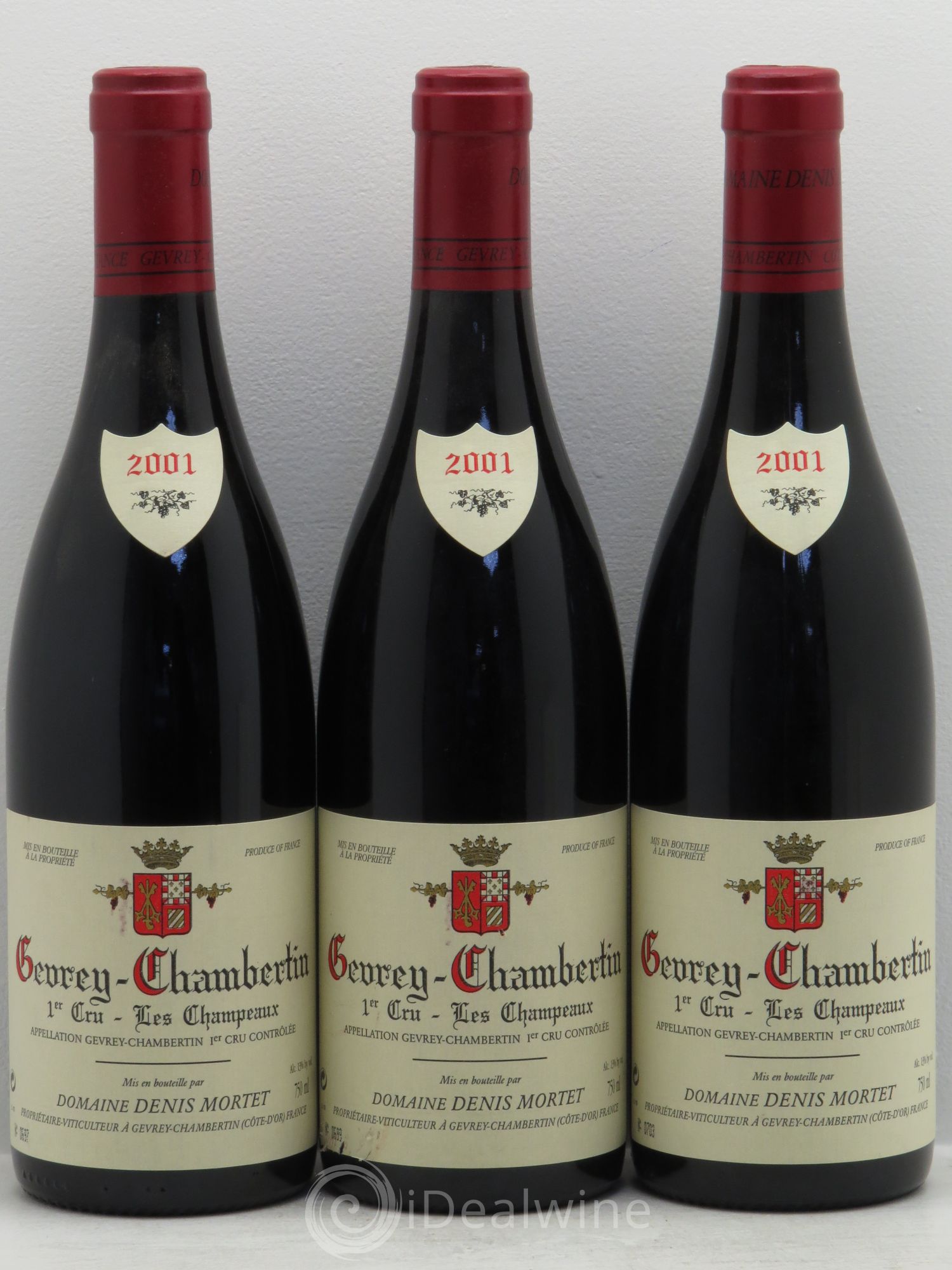 Gevrey-Chambertin 1er Cru Les Champeaux Denis Mortet (Domaine) 2001 - Lot de 3 bouteilles - 0