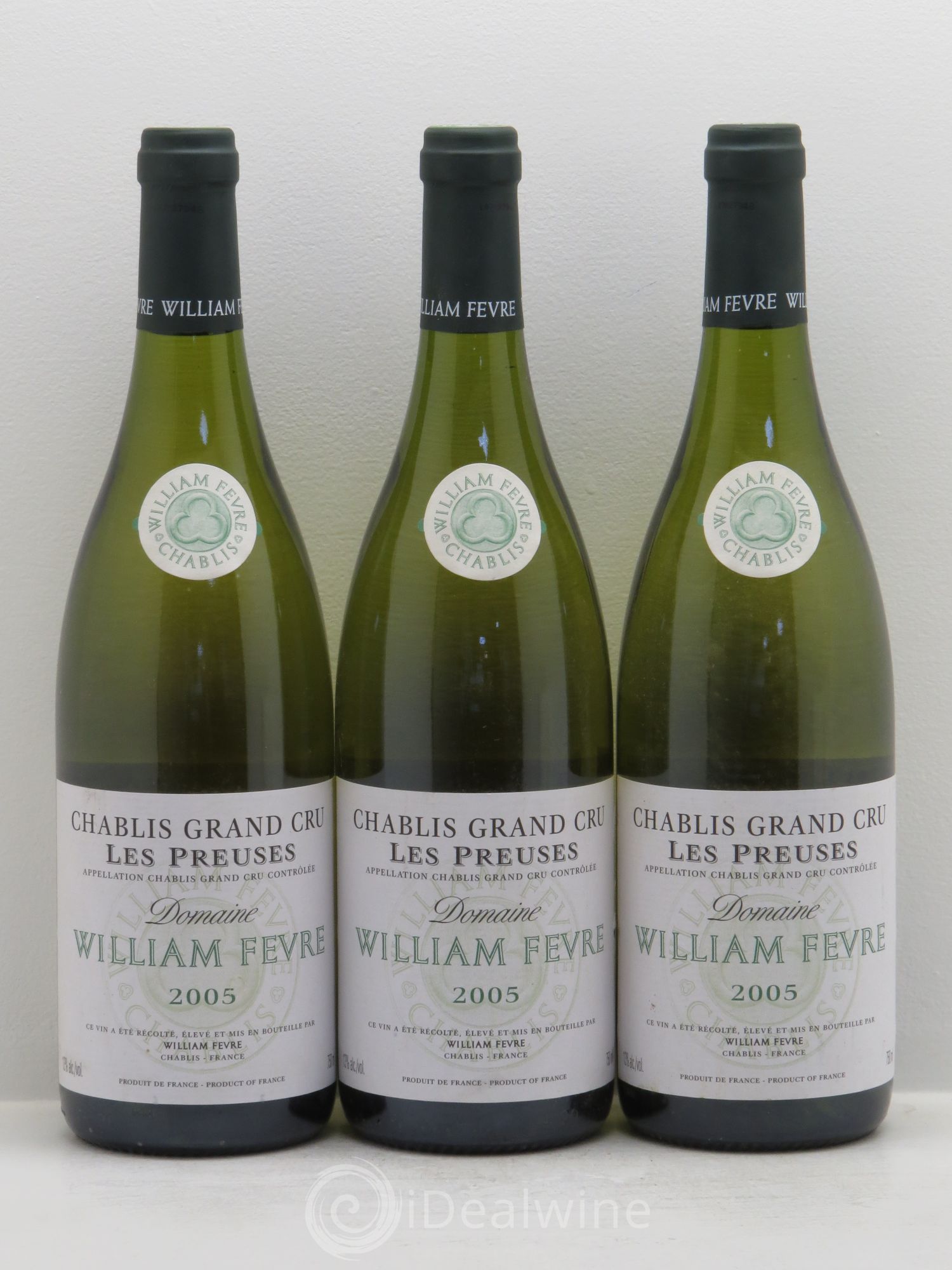 Chablis Grand Cru les Preuses William Fèvre 2005 - Lot de 3 bouteilles - 0