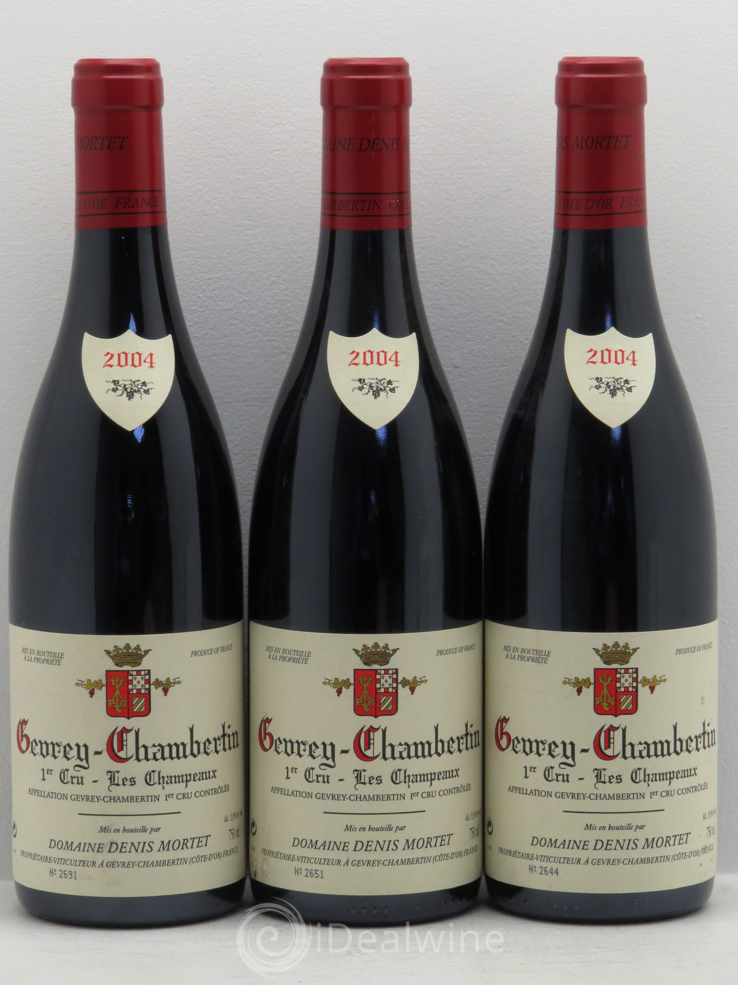 Gevrey-Chambertin 1er Cru Les Champeaux Denis Mortet (Domaine) 2004 - Lot de 3 bouteilles - 0