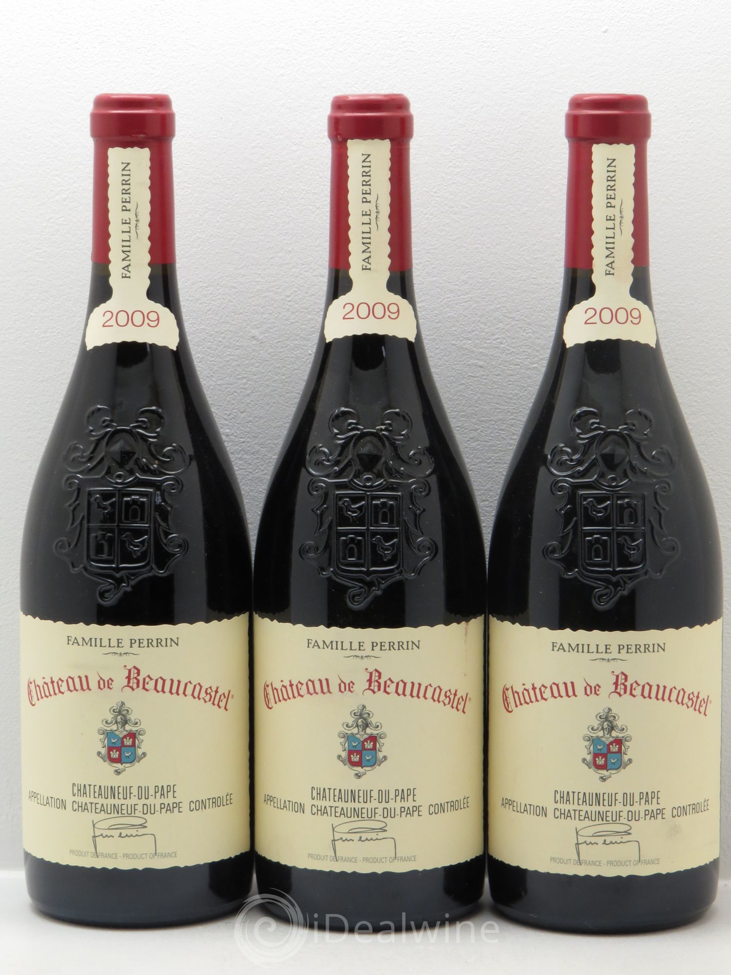 Châteauneuf-du-Pape Château de Beaucastel Famille Perrin 2009 - Lot de 3 bouteilles - 0