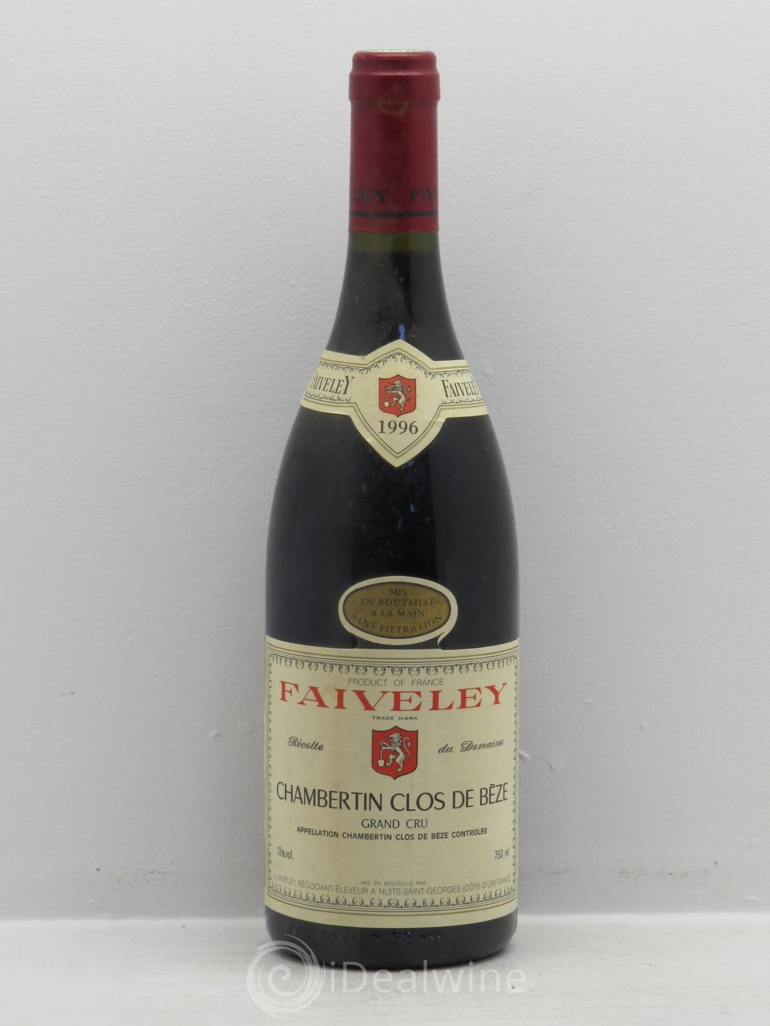 Chambertin Clos de Bèze Grand Cru Faiveley 1996 - Lot de 1 bouteille - 0