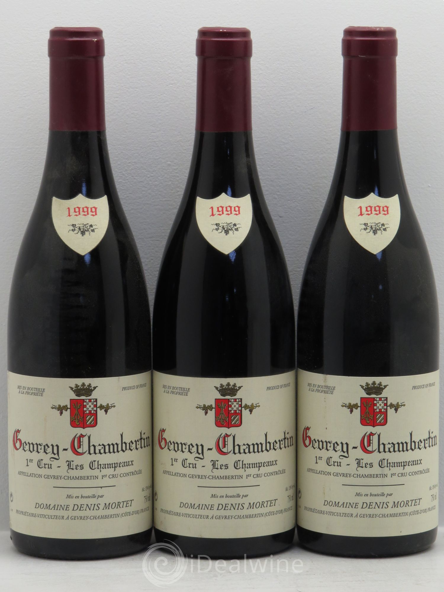 Gevrey-Chambertin 1er Cru Les Champeaux Denis Mortet (Domaine) 1999 - Lot de 3 bouteilles - 0