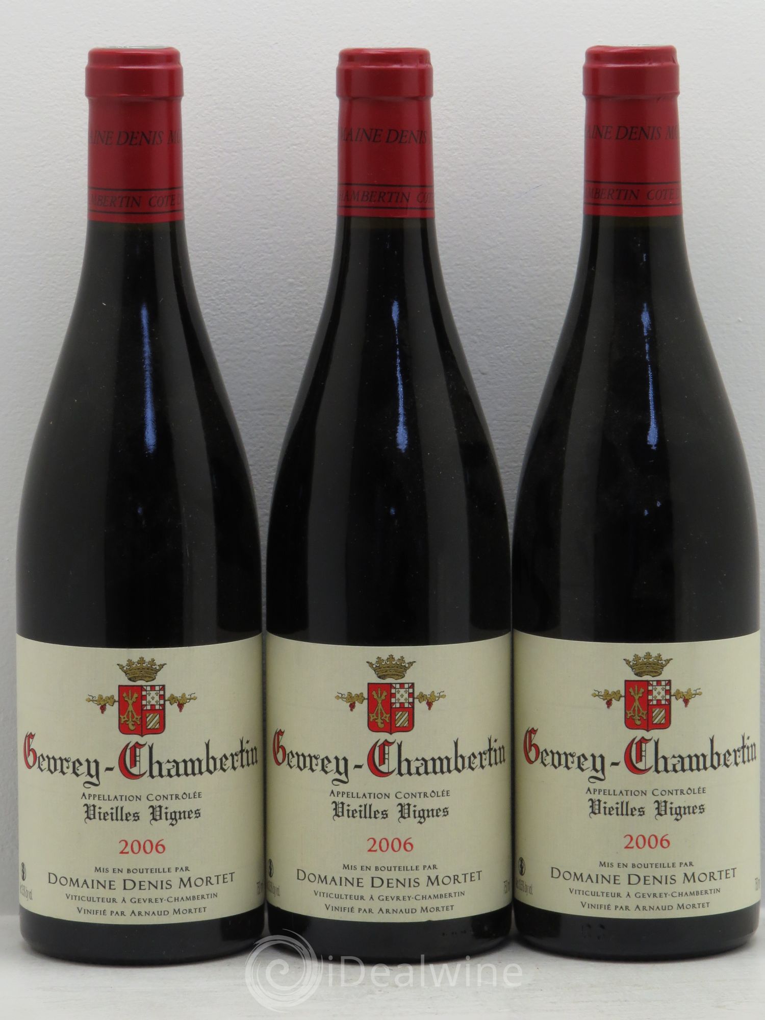 Gevrey-Chambertin Vieilles vignes Denis Mortet (Domaine) 2006 - Lot de 3 bouteilles - 0