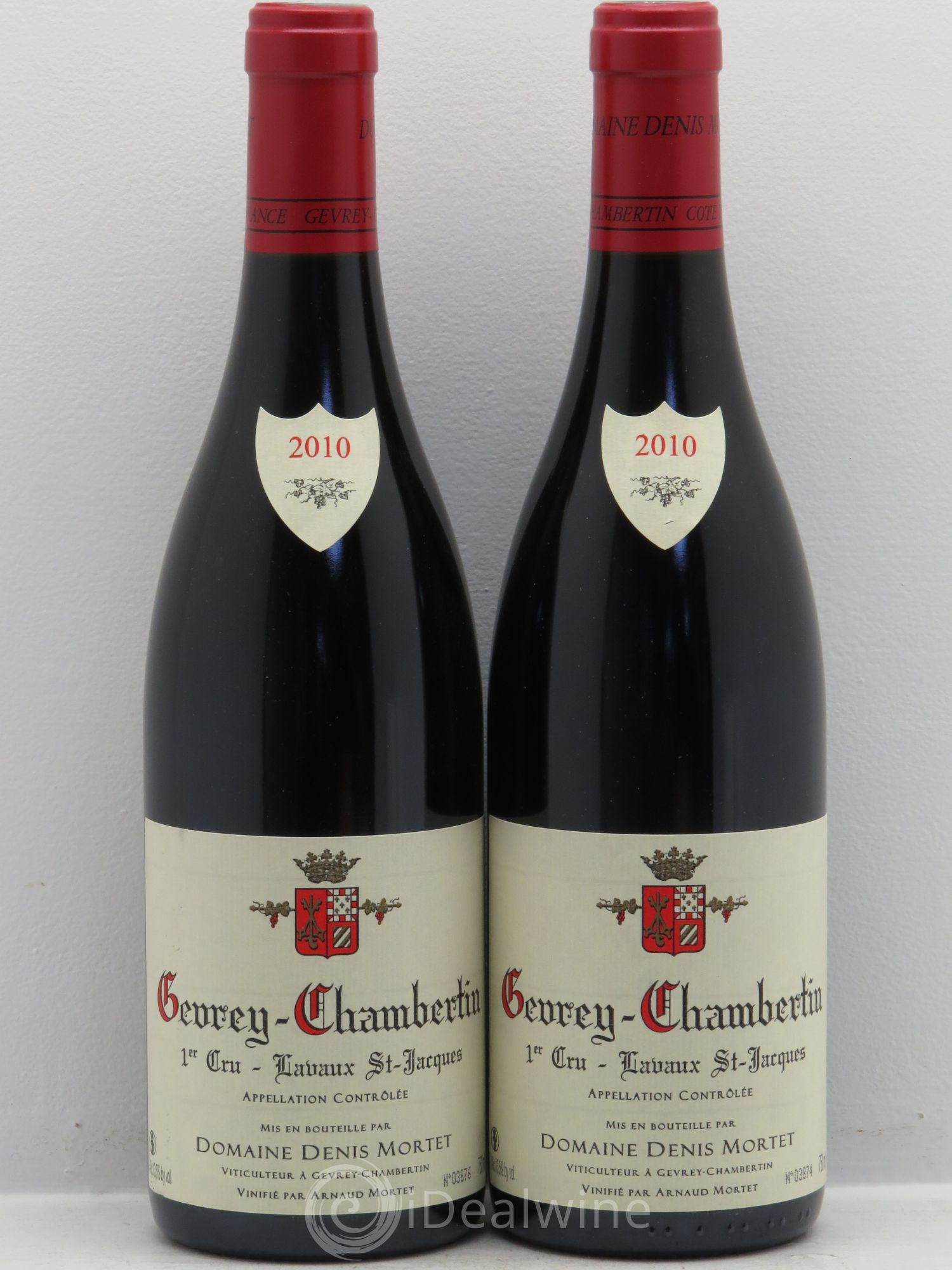 Gevrey-Chambertin 1er Cru Lavaux Saint Jacques Denis Mortet (Domaine) 2010 - Lot de 2 bouteilles - 0