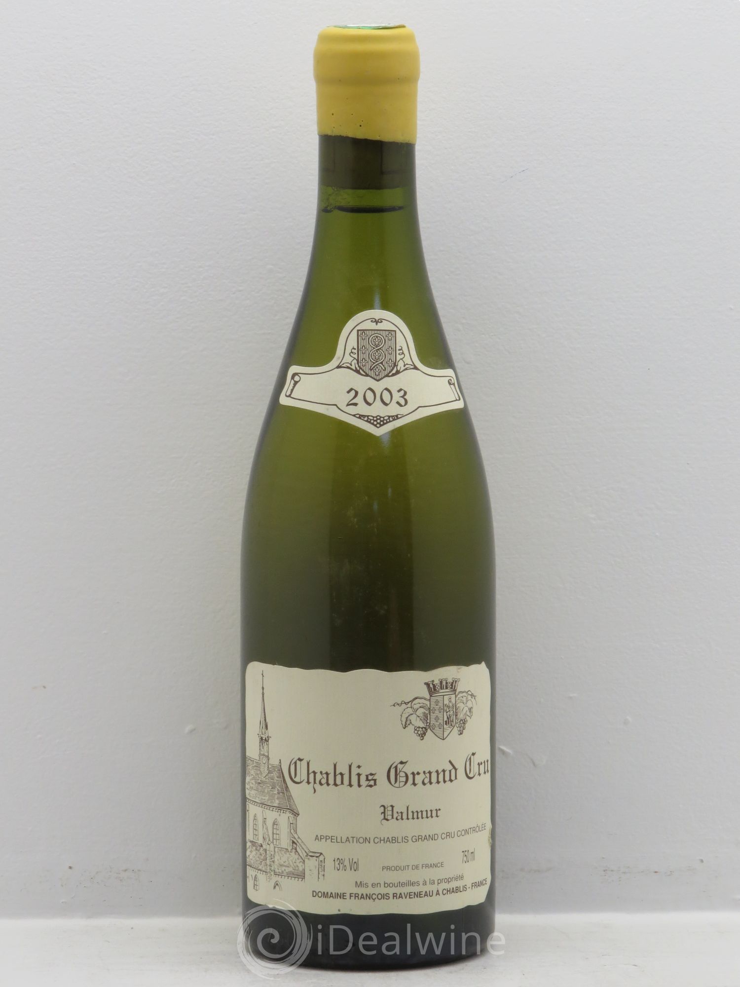 Chablis Grand Cru Valmur Raveneau (Domaine) 2003 - Lot de 1 bouteille - 0