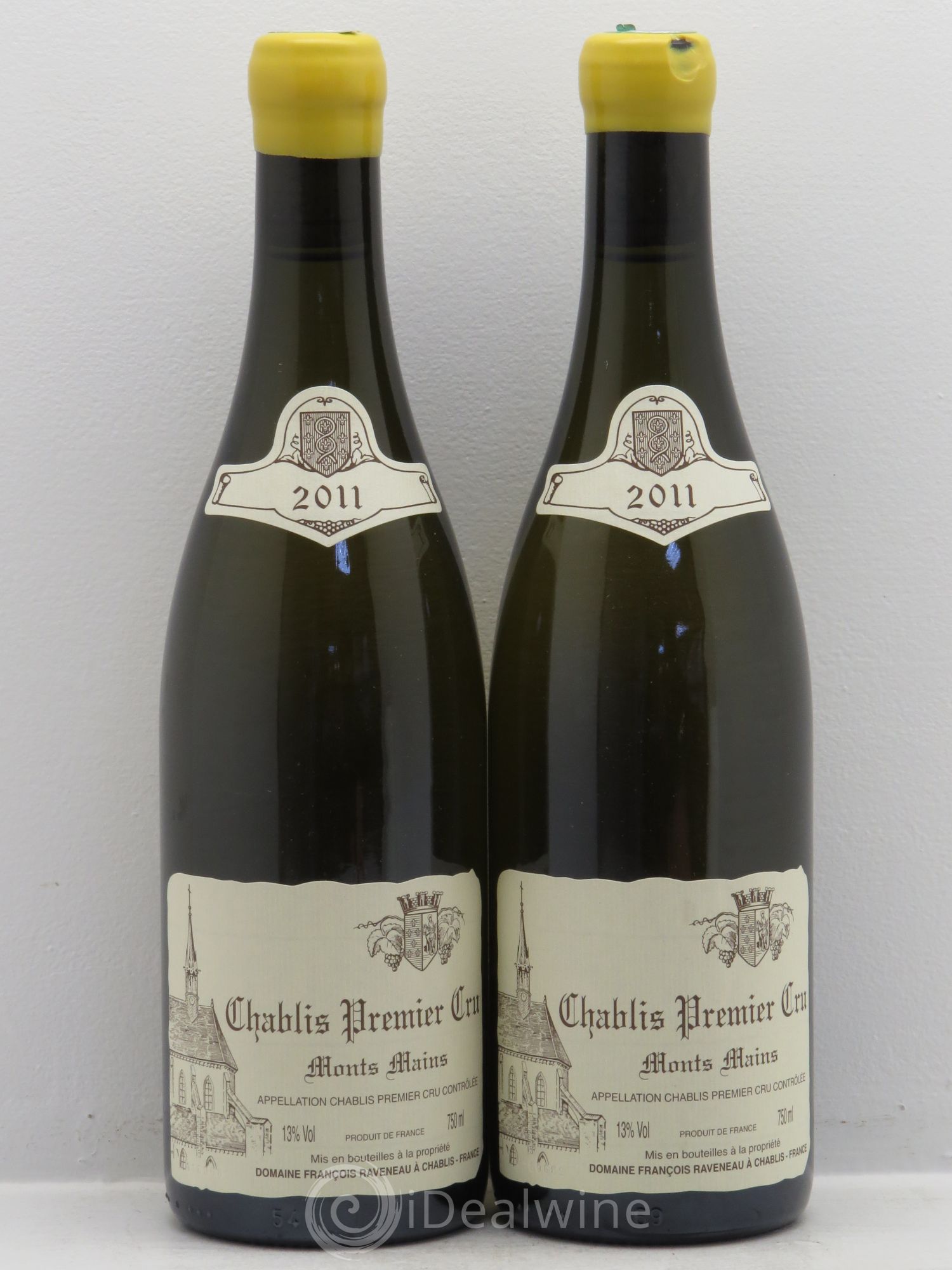 Chablis 1er Cru Monts Mains Raveneau (Domaine) 2011 - Lot de 2 bouteilles - 0