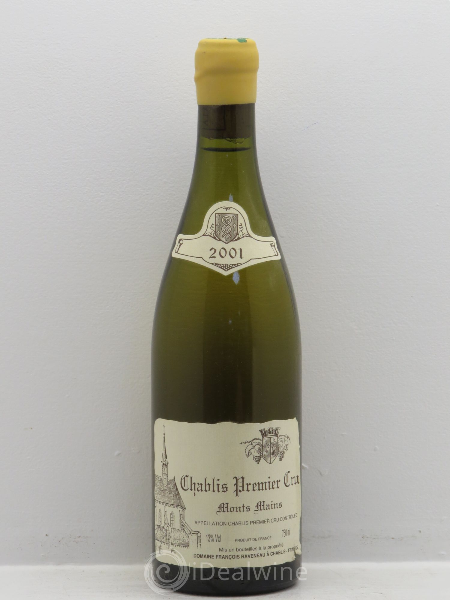 Chablis 1er Cru Monts Mains Raveneau (Domaine) 2001 - Lot de 1 bouteille - 0