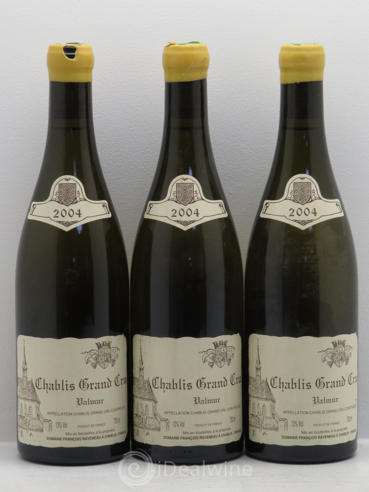 Chablis Grand Cru Valmur Raveneau (Domaine) 2004 - Lot de 3 bouteilles - 0