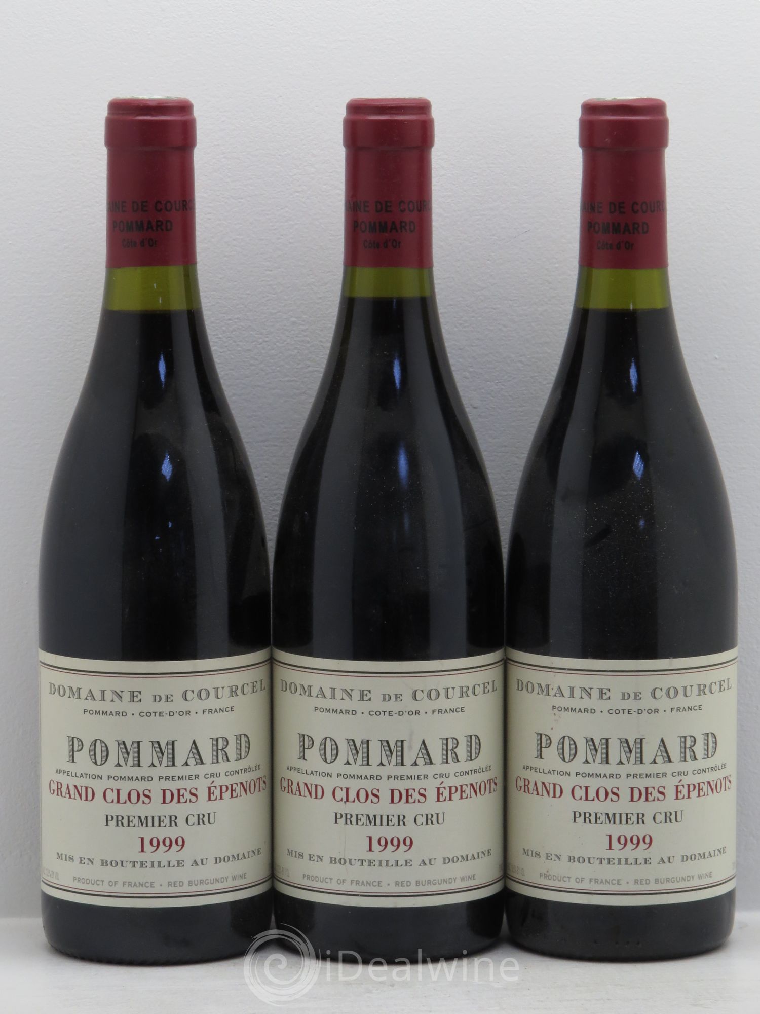 Pommard 1er Cru Grand Clos des Epenots de Courcel (Domaine) 1999 - Lot de 3 bouteilles - 0