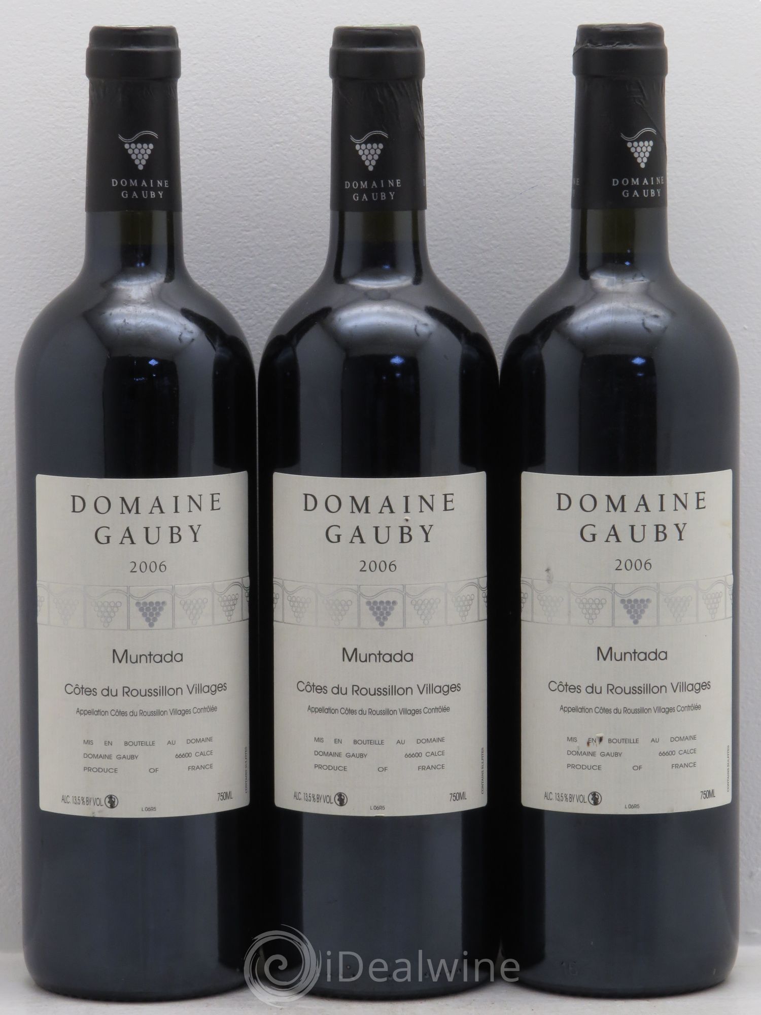 Côtes Catalanes (anciennement Côtes du Roussillon Villages) La Muntada Gauby (Domaine) 2006 - Lot de 3 bouteilles - 0