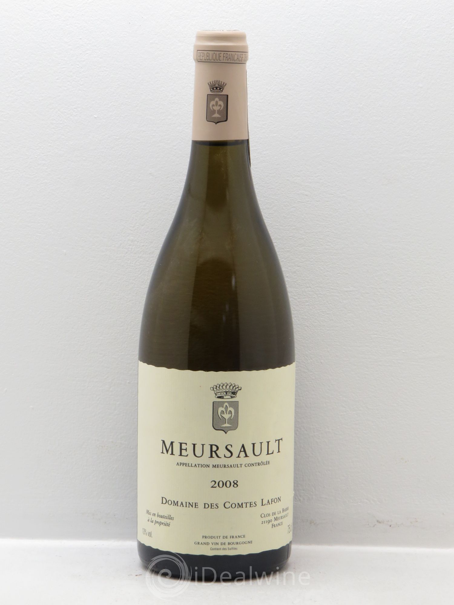 Meursault Comtes Lafon (Domaine des) 2008 - Lot de 1 bouteille - 0