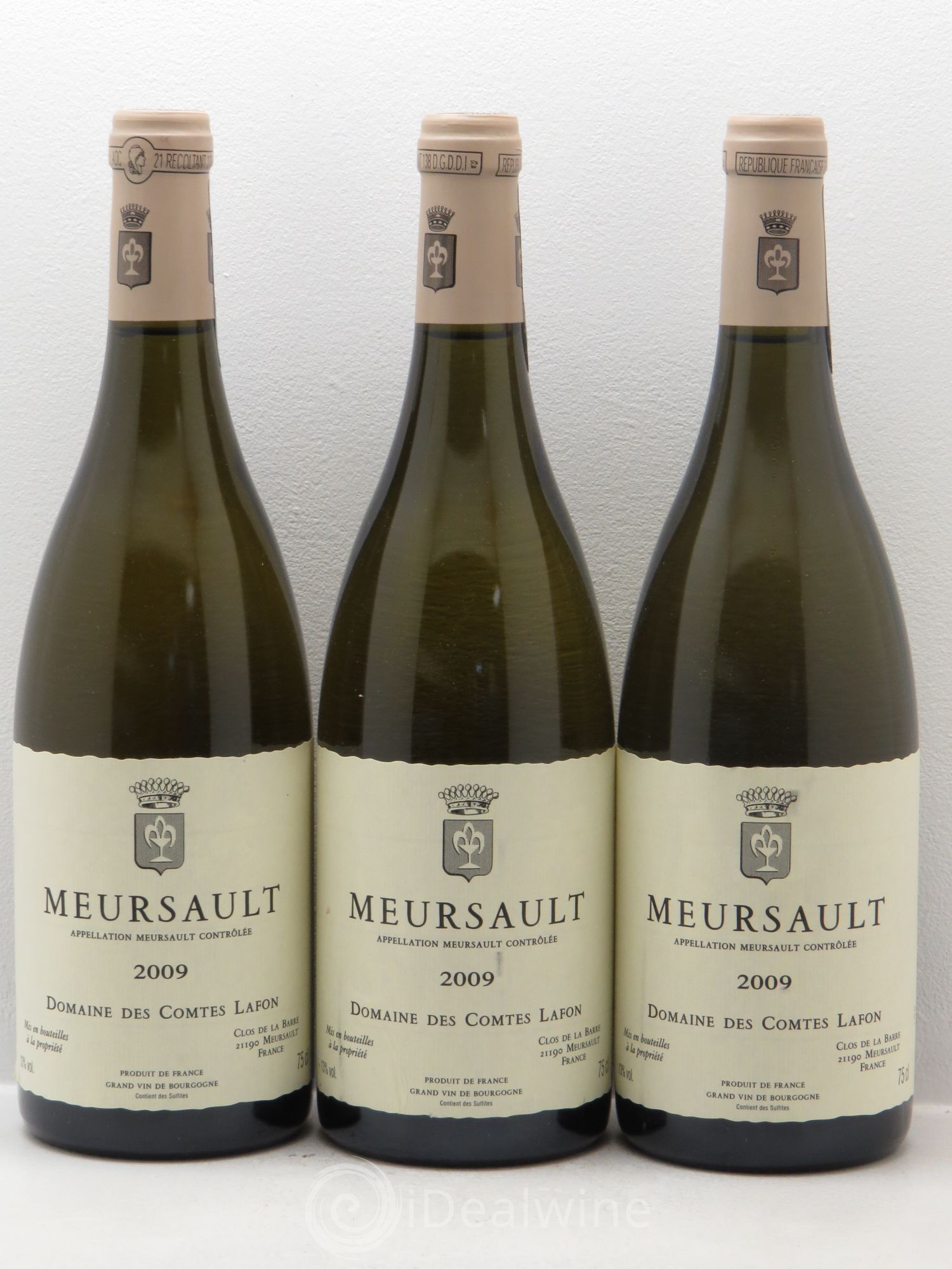 Meursault Comtes Lafon (Domaine des) 2009 - Lot de 3 bouteilles - 0