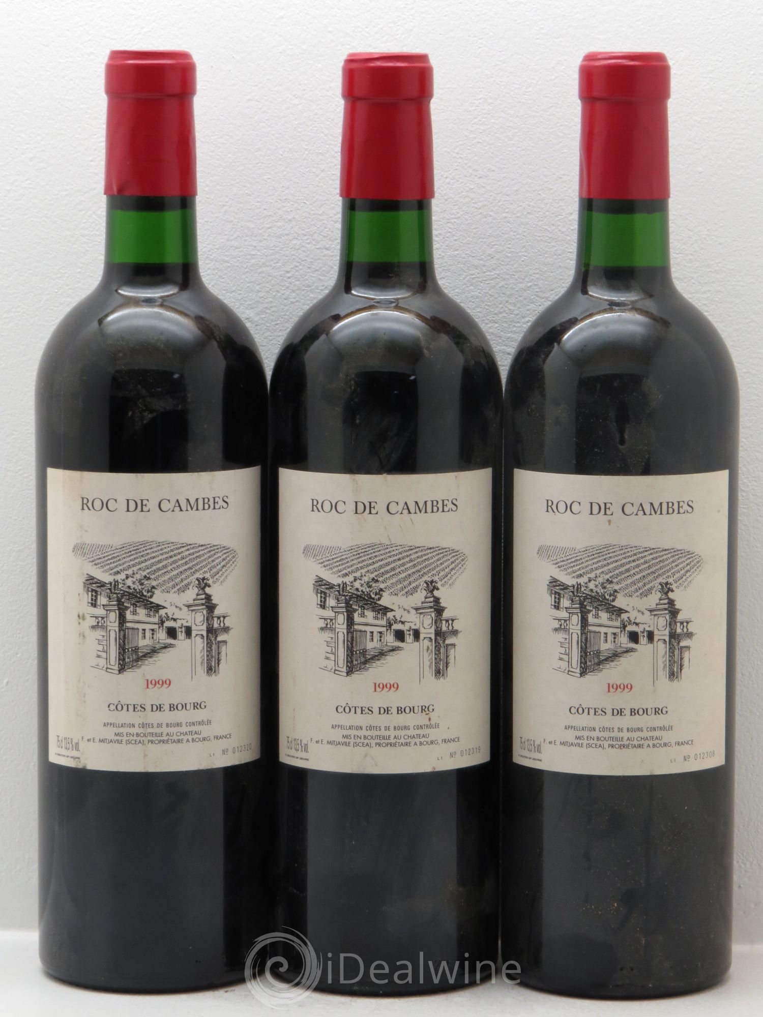 Roc de Cambes 1999 - Lot of 3 bottles - 0