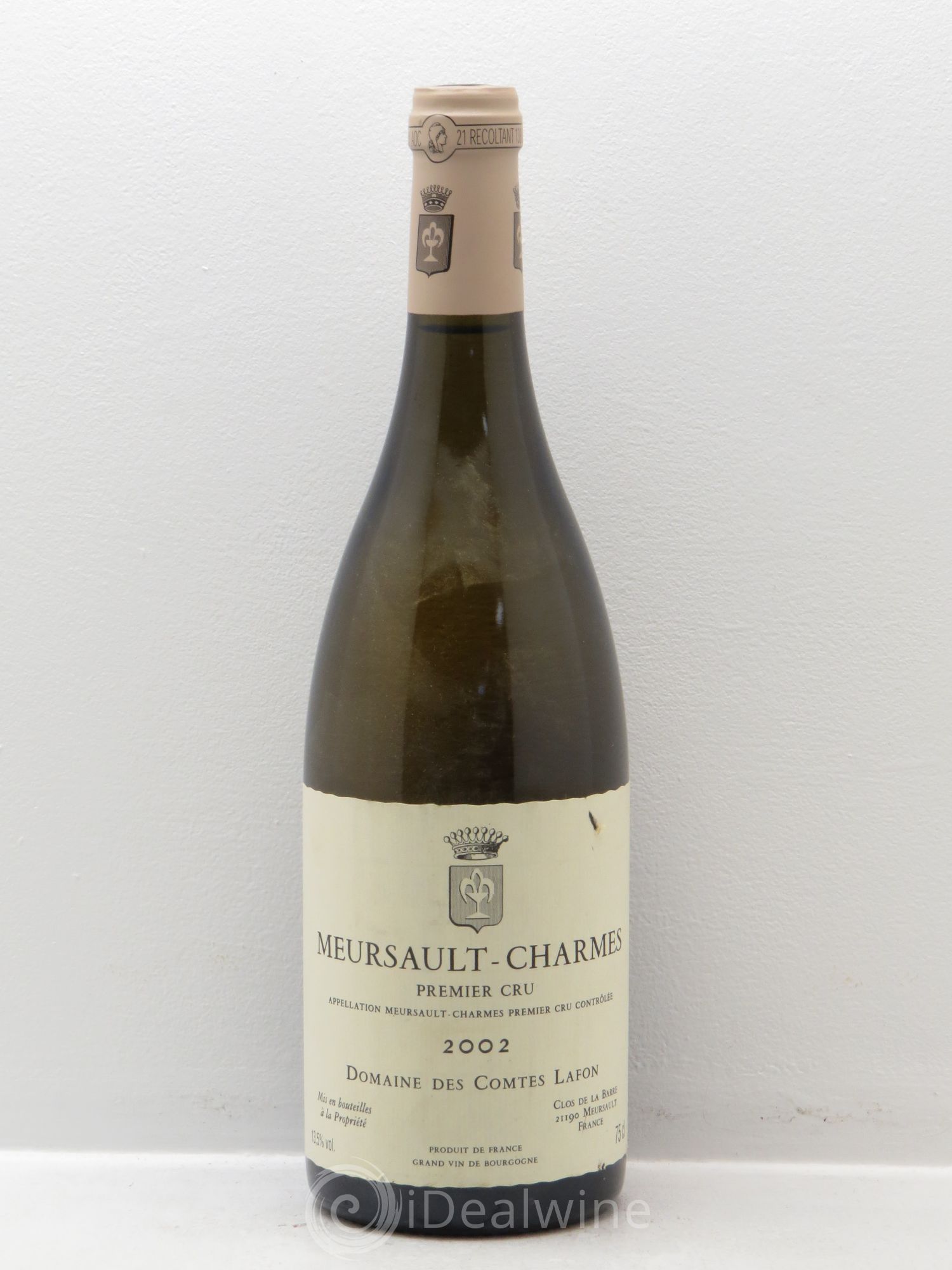 Meursault 1er Cru Charmes Comtes Lafon (Domaine des) 2002 - Lot de 1 bouteille - 0