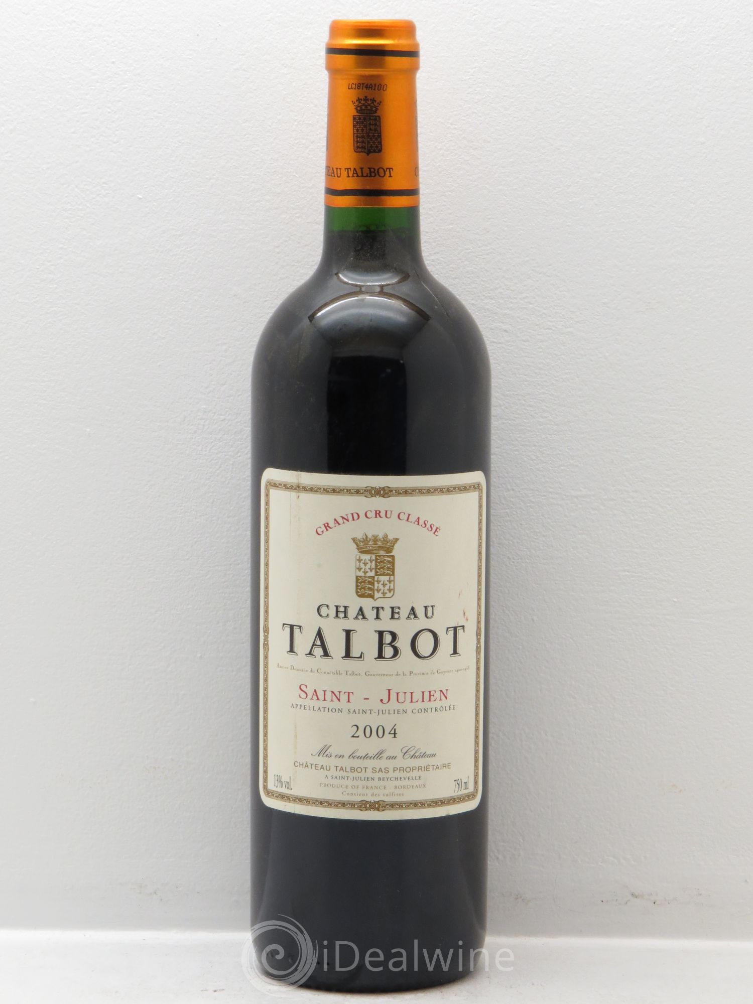 Château Talbot 4ème Grand Cru Classé 2004 - Lot de 1 bouteille - 0