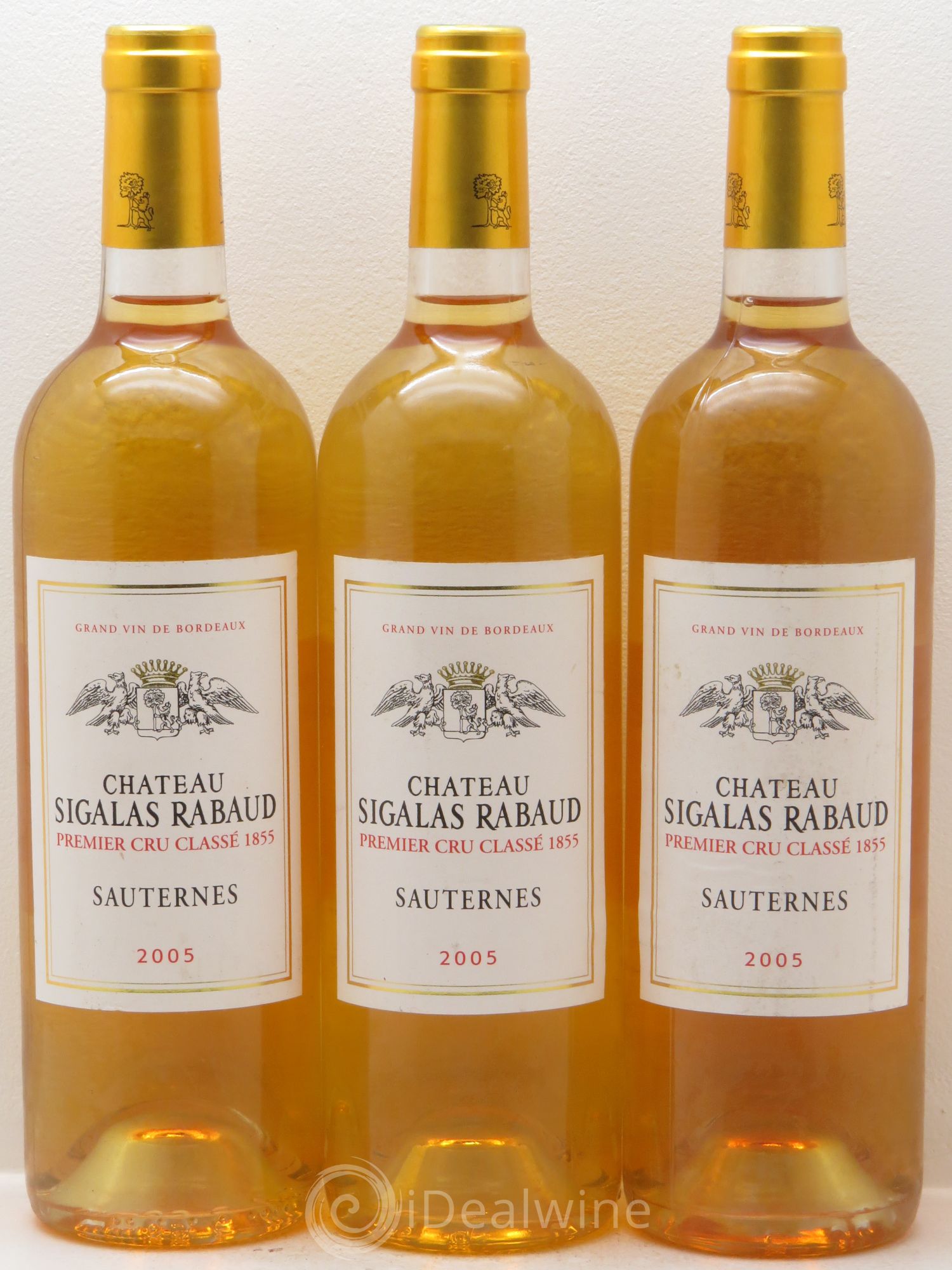 Château Sigalas Rabaud 1er Grand Cru Classé 2005 - Lotto di 3 bottiglie - 0