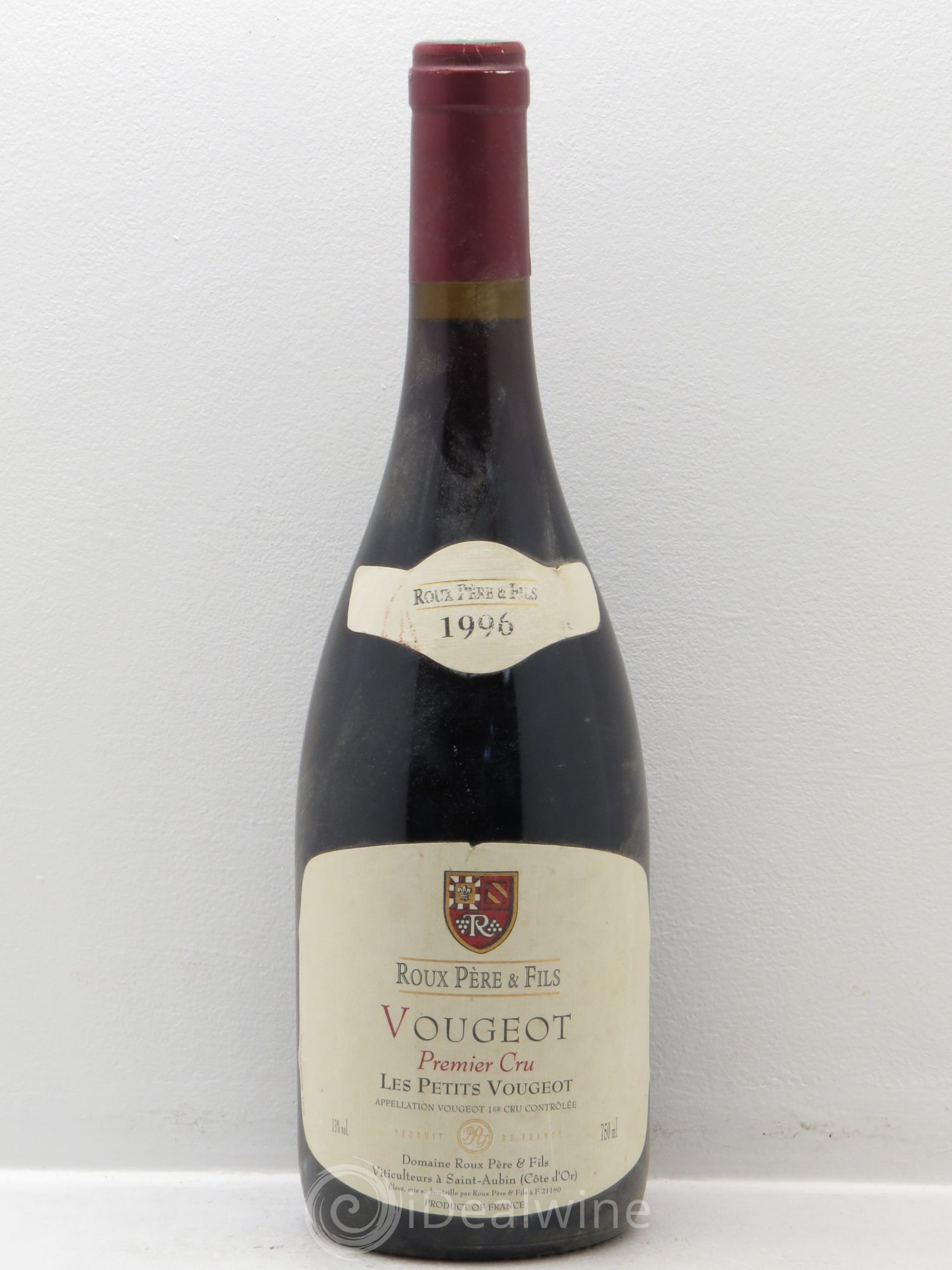 Vougeot 1er Cru Les Petits Vougeots - Roux 1996 - Lot de 1 bouteille - 0