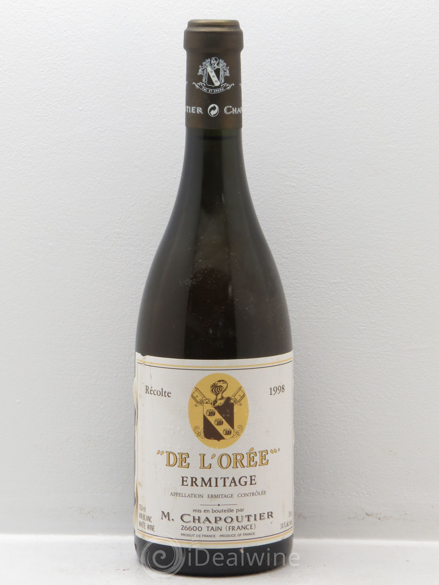 Hermitage Ermitage de l'Orée Chapoutier 1998 - Lot de 1 bouteille - 0