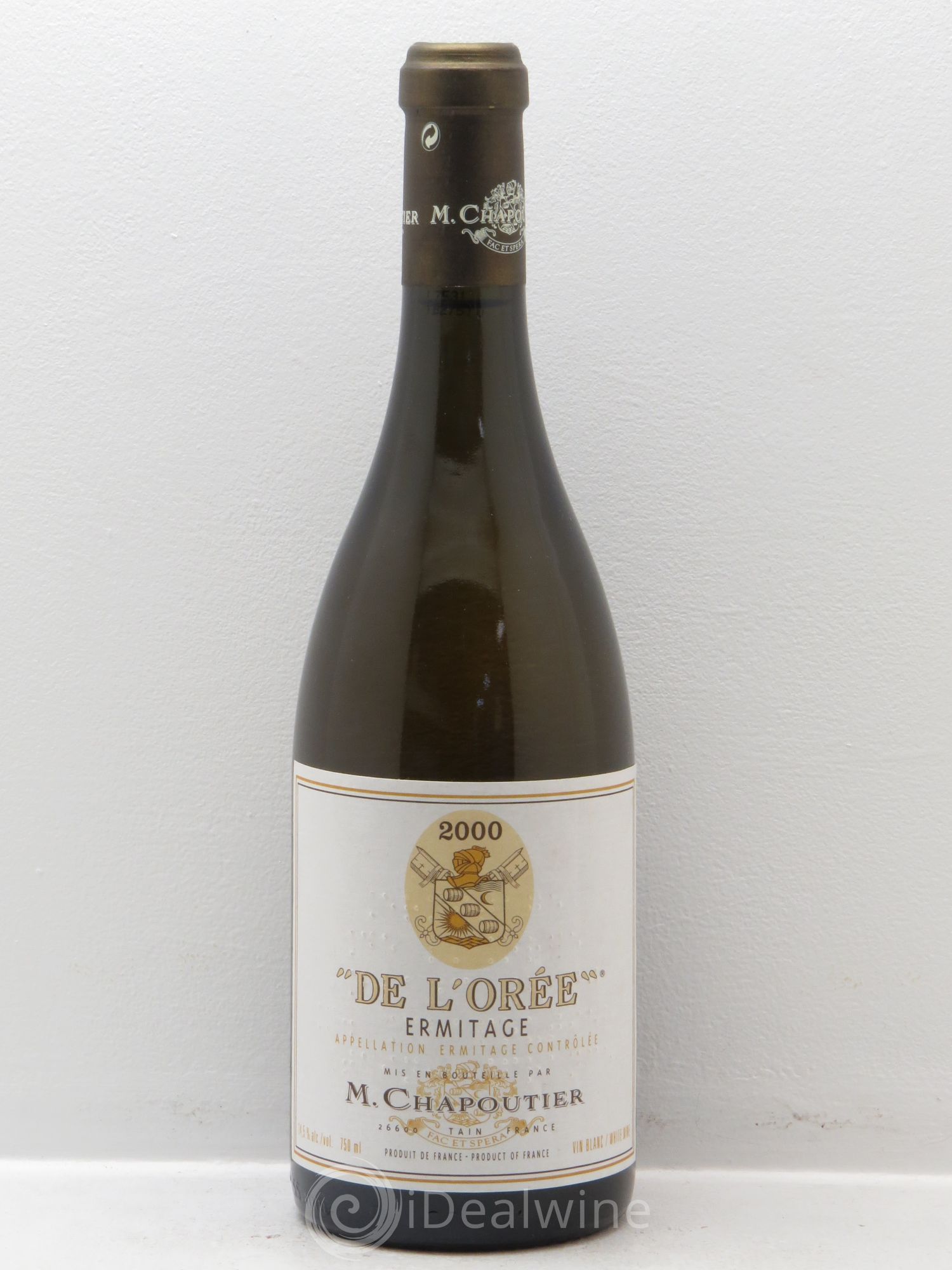 Hermitage Ermitage de l'Orée Chapoutier 2000 - Lot de 1 bouteille - 0