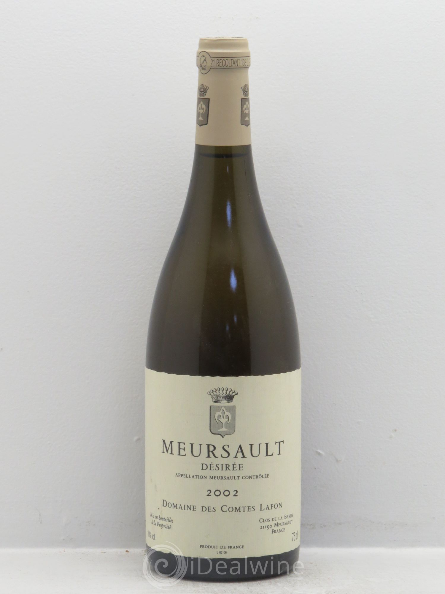 Meursault Désirée Comtes Lafon (Domaine des) 2002 - Lot de 1 bouteille - 0