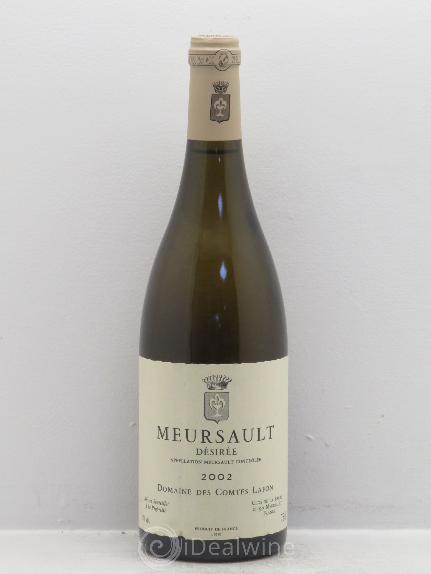 Meursault Désirée Comtes Lafon (Domaine des) 2002 - Lot de 1 bouteille - 0