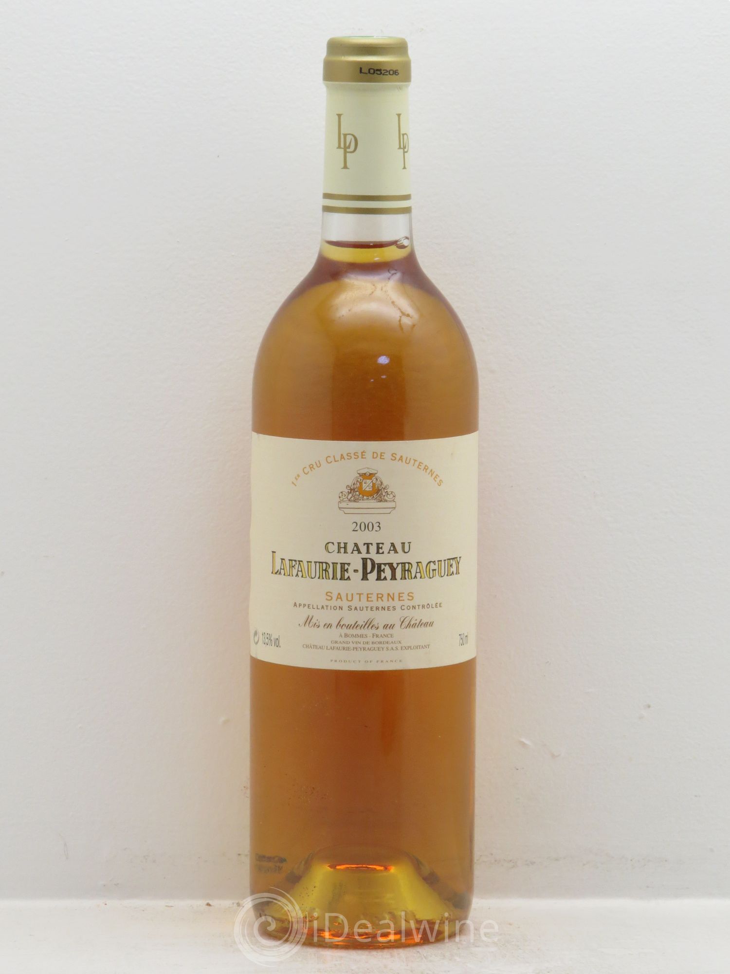 Château Lafaurie-Peyraguey 1er Grand Cru Classé (senza prezzo di riserva) 2003 - Lotto di 1 bottiglia - 0