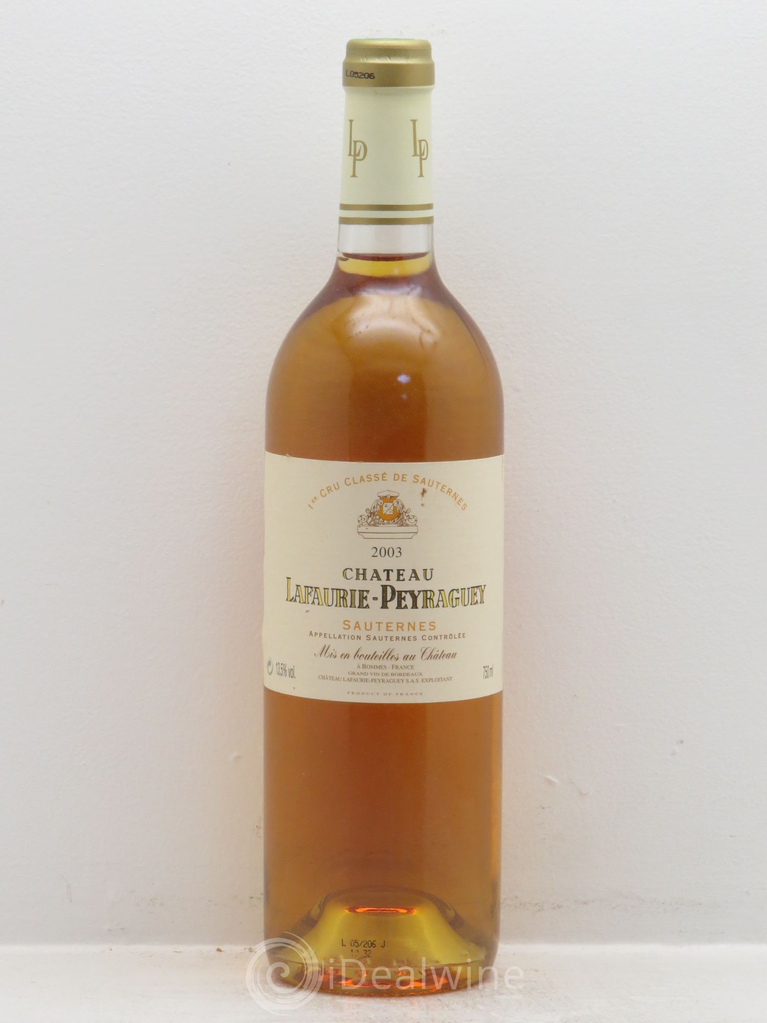 Château Lafaurie-Peyraguey 1er Grand Cru Classé (senza prezzo di riserva) 2003 - Lotto di 1 bottiglia - 0