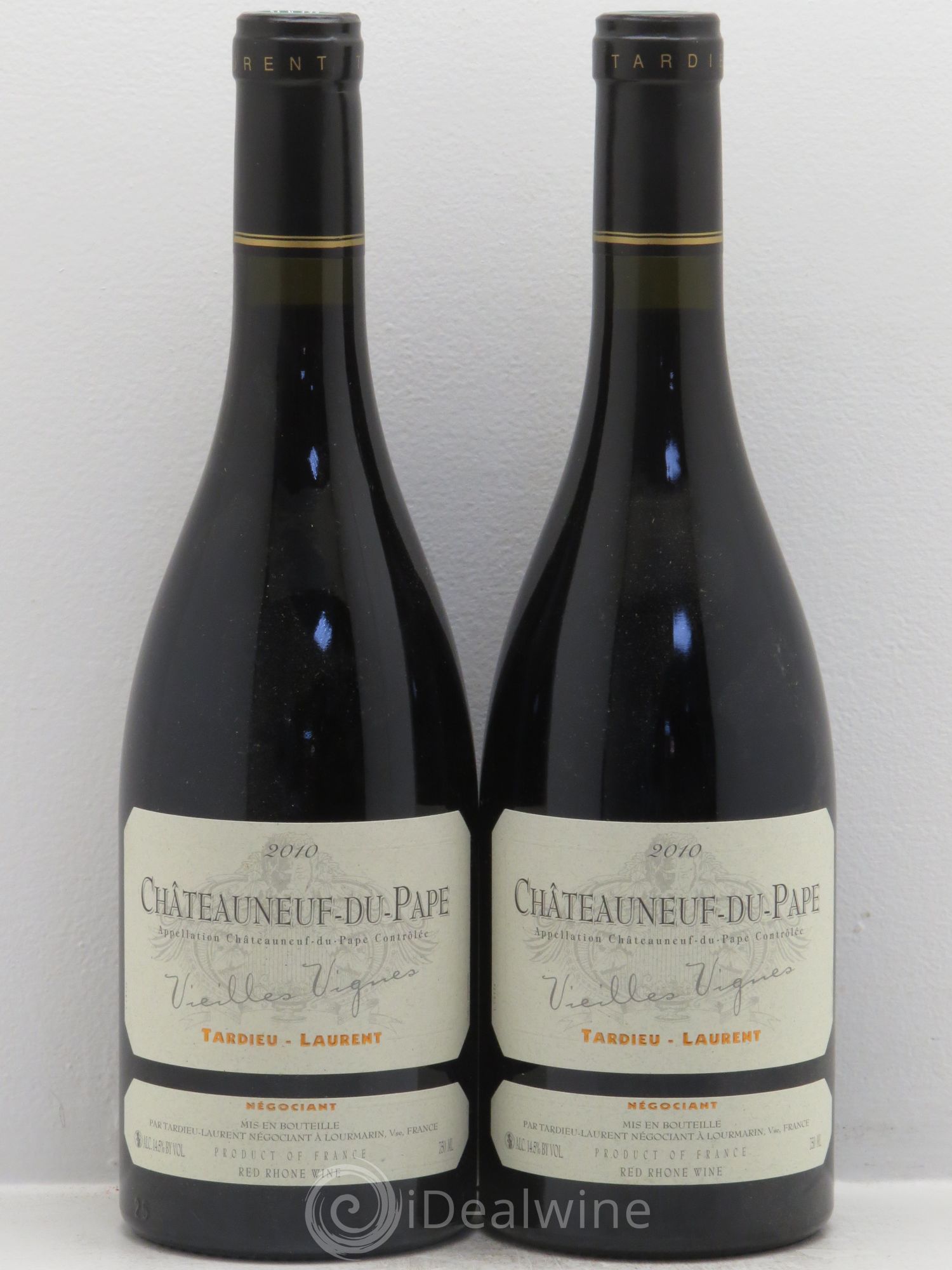Châteauneuf-du-Pape Tardieu-Laurent Vieilles vignes Famille Tardieu 2010 - Lot de 2 bouteilles - 0