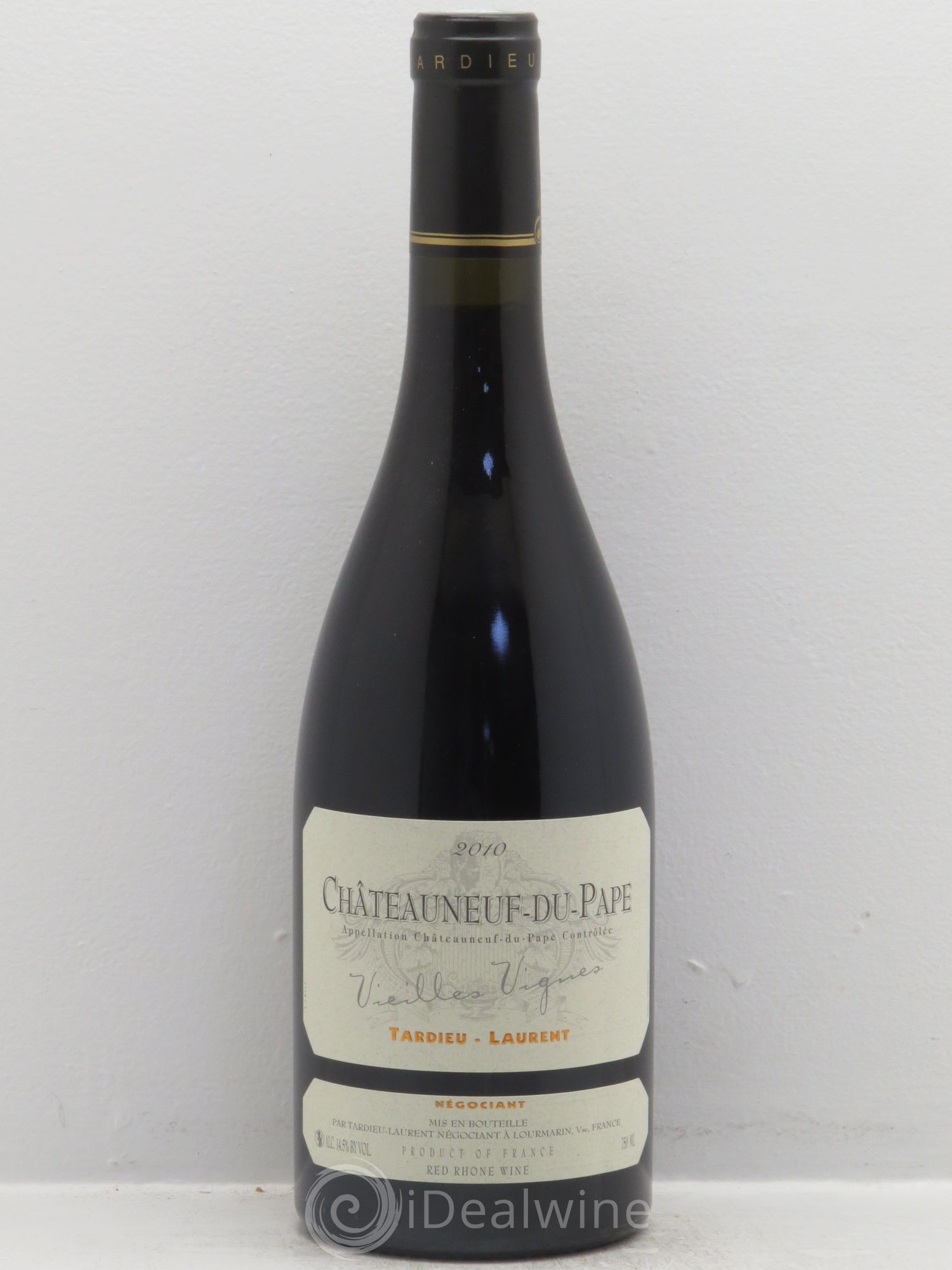 Châteauneuf-du-Pape Tardieu-Laurent Vieilles vignes Famille Tardieu 2010 - Lot de 1 bouteille - 0