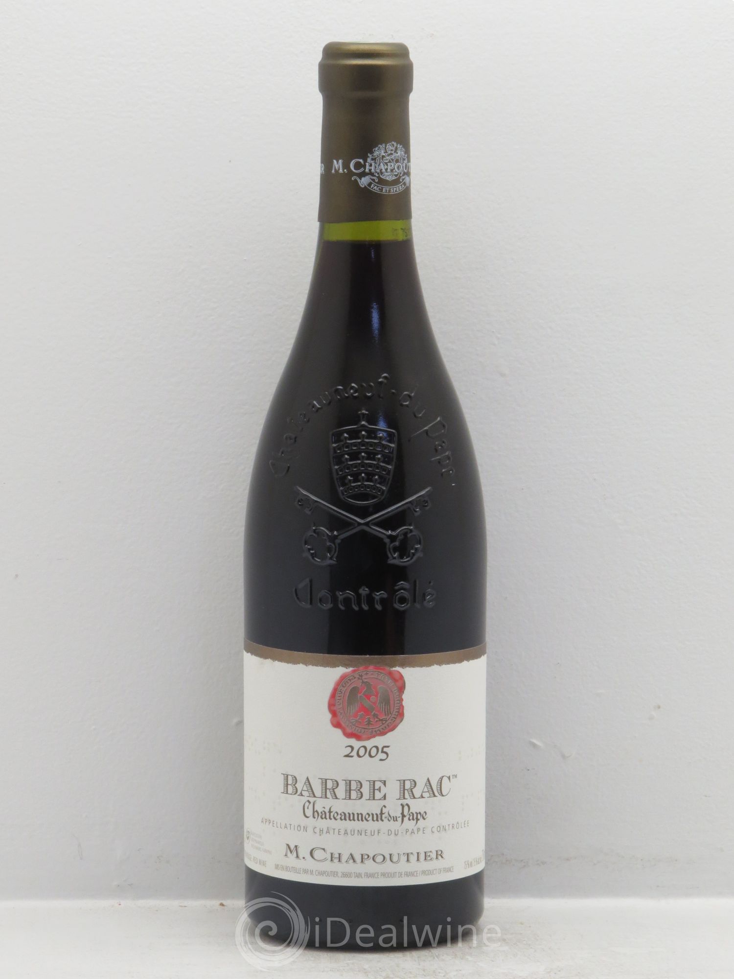 Châteauneuf-du-Pape Barbe Rac Chapoutier 2005 - Lot de 1 bouteille - 0