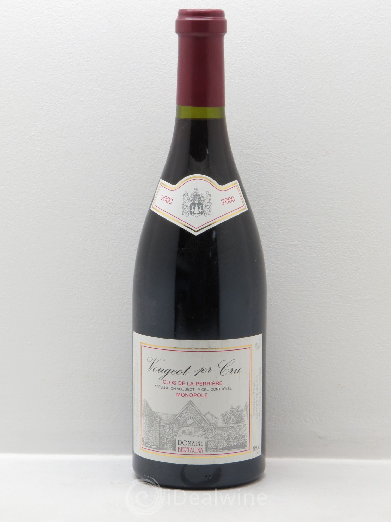 Vougeot 1er Cru Clos de La Perrière Monopole Bertagna 2000 - Lot de 1 bouteille - 0