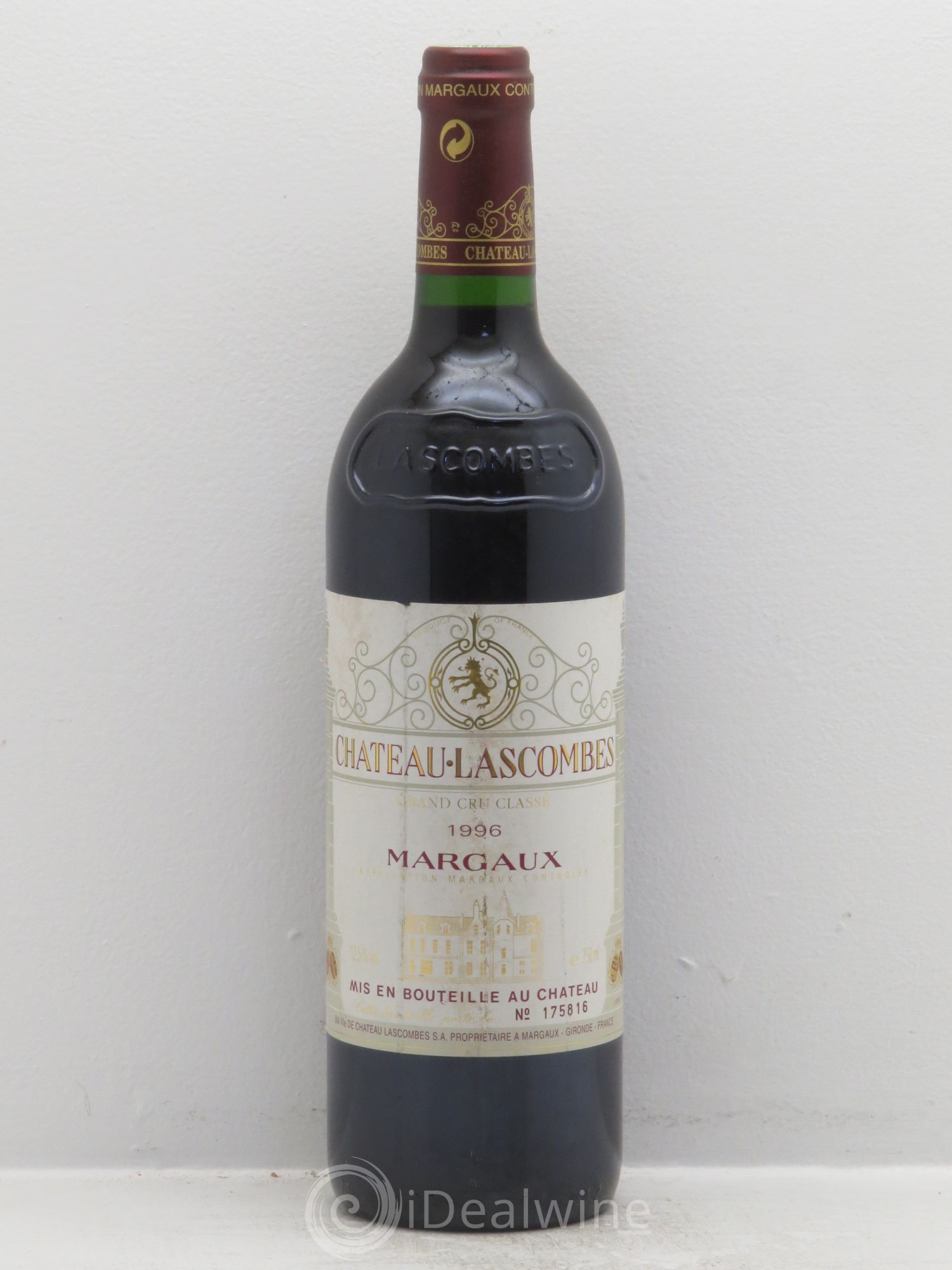 Château Lascombes 2ème Grand Cru Classé (sans prix de réserve) 1996 - Lot de 1 bouteille - 0