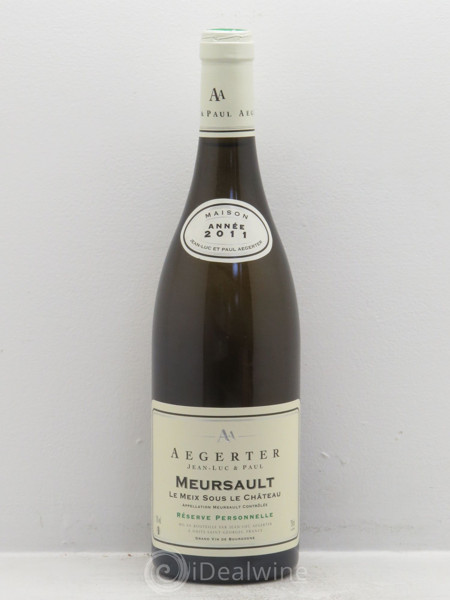 Meursault Le Meix Sous Le Château - Domaine Aegerter 2011 - Posten von 1 Flasche - 0