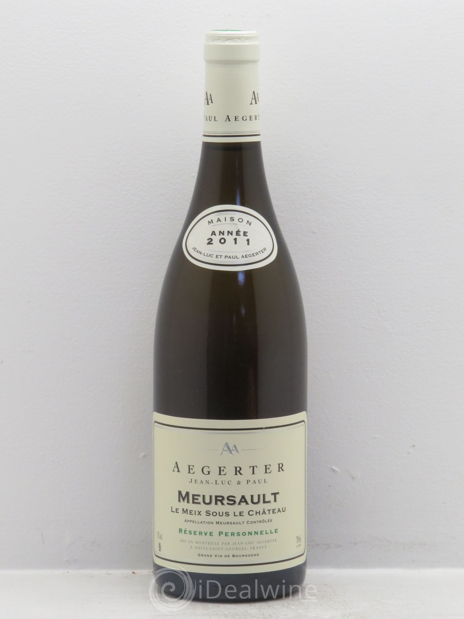 Meursault Le Meix Sous Le Château - Domaine Aegerter (sans prix de réserve) 2011 - Posten von 1 Flasche - 0