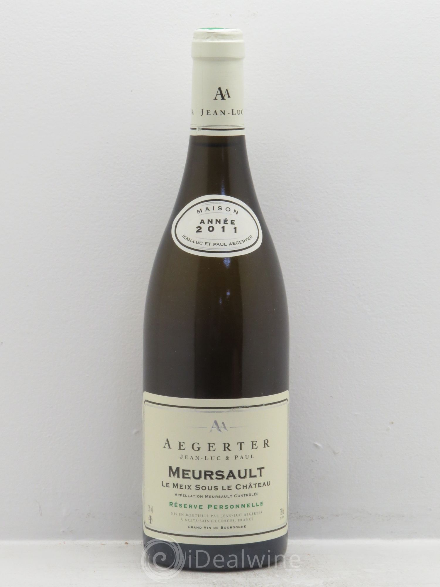 Meursault Le Meix Sous Le Château - Domaine Aegerter (sans prix de réserve) 2011 - Posten von 1 Flasche - 0